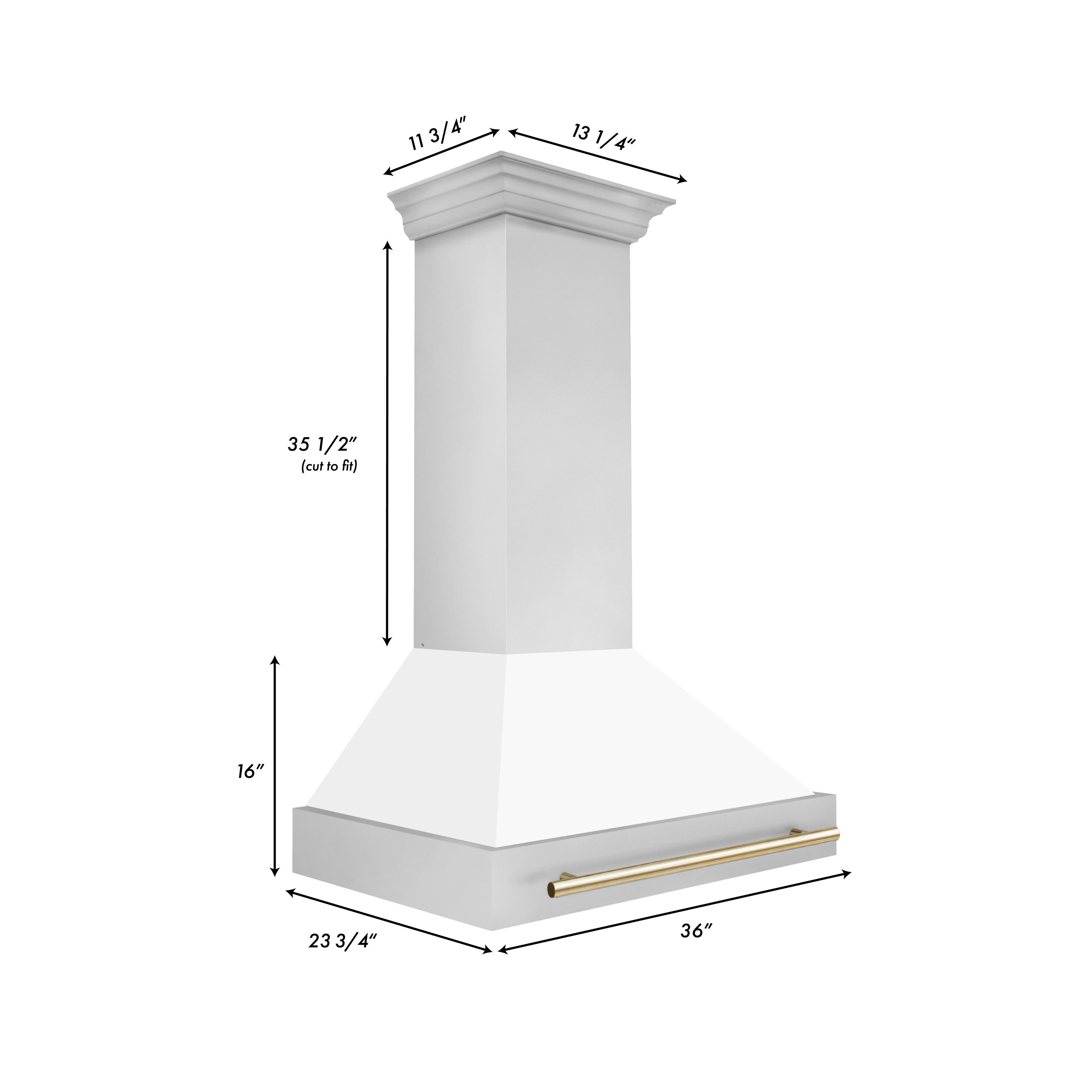 ZLINE KITCHEN & BATH 8654STZ-WM36-G Wall-Mounted-Range-Hoods - View #3