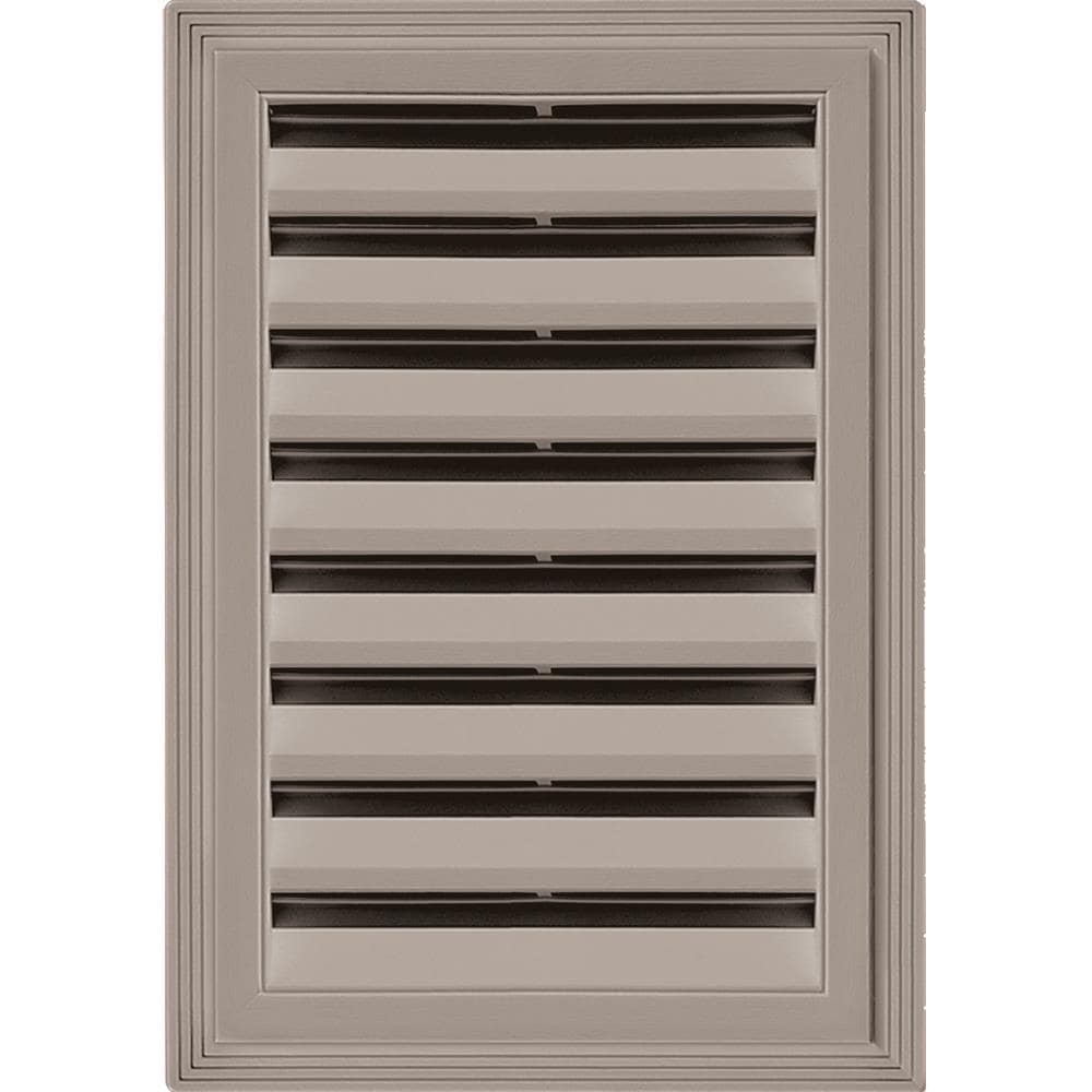 Builders Edge 120061218008 12-in x 18-in Clay Rectangle Vinyl Gable Louver Vent