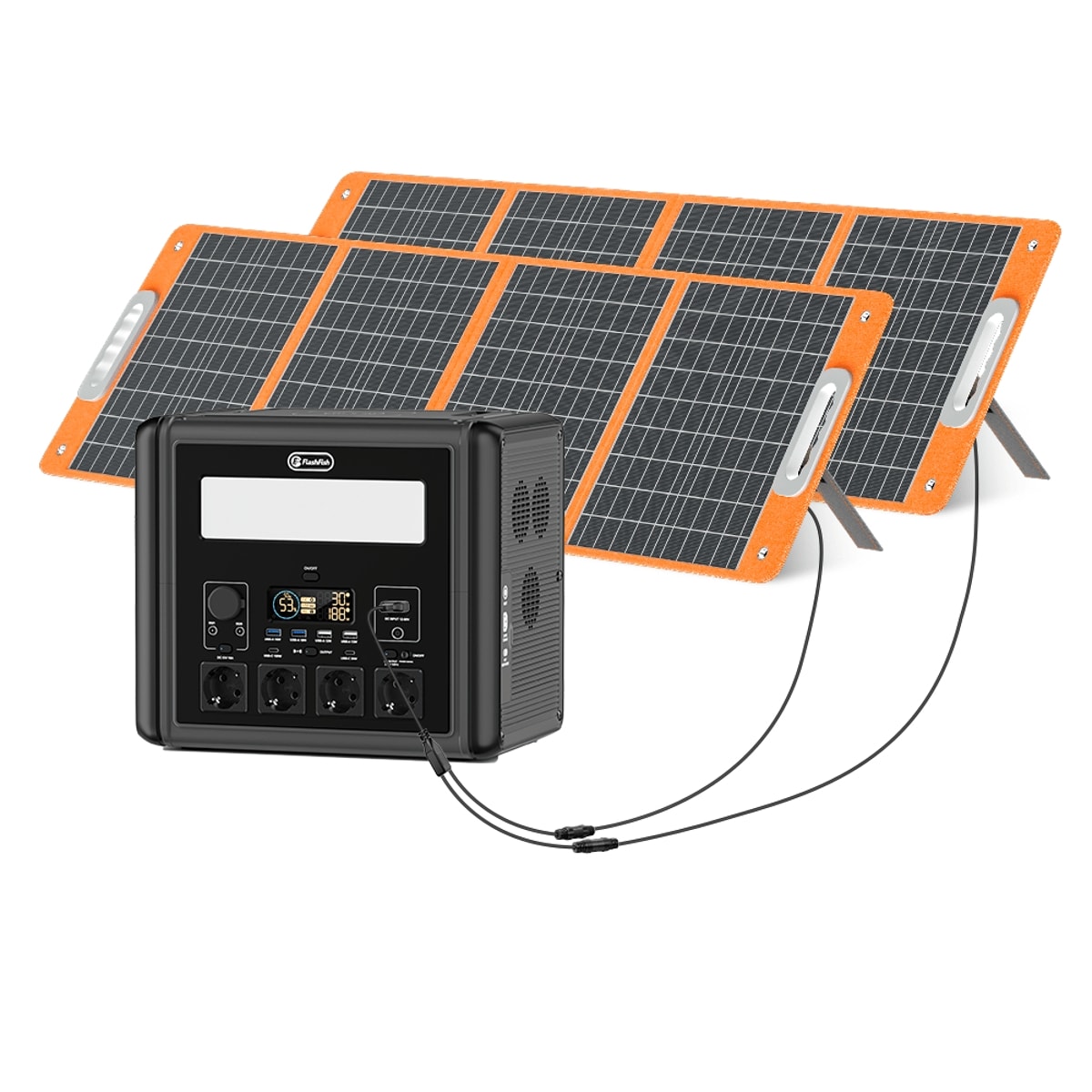 Ropilly  2000w portable power station 1536wh lifepo4 battery pack with AC Fast Charge