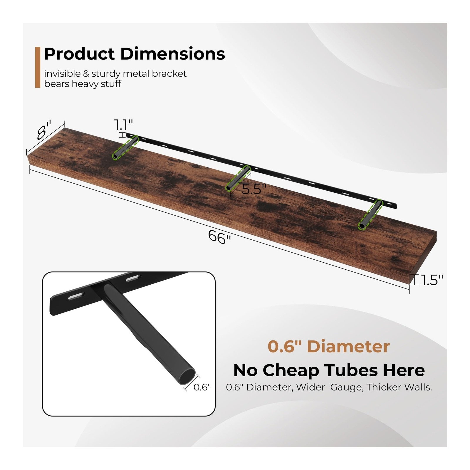 Adrinfly LAD0810D295 Mantel-Shelves - View #3