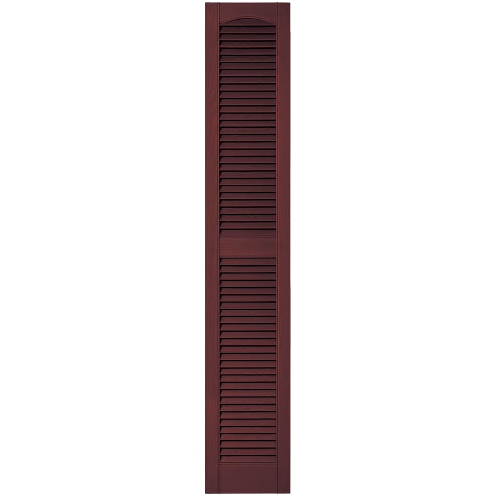 Vantage V1711267167 12-in W x 66.75-in H Cranberry Exterior Shutters