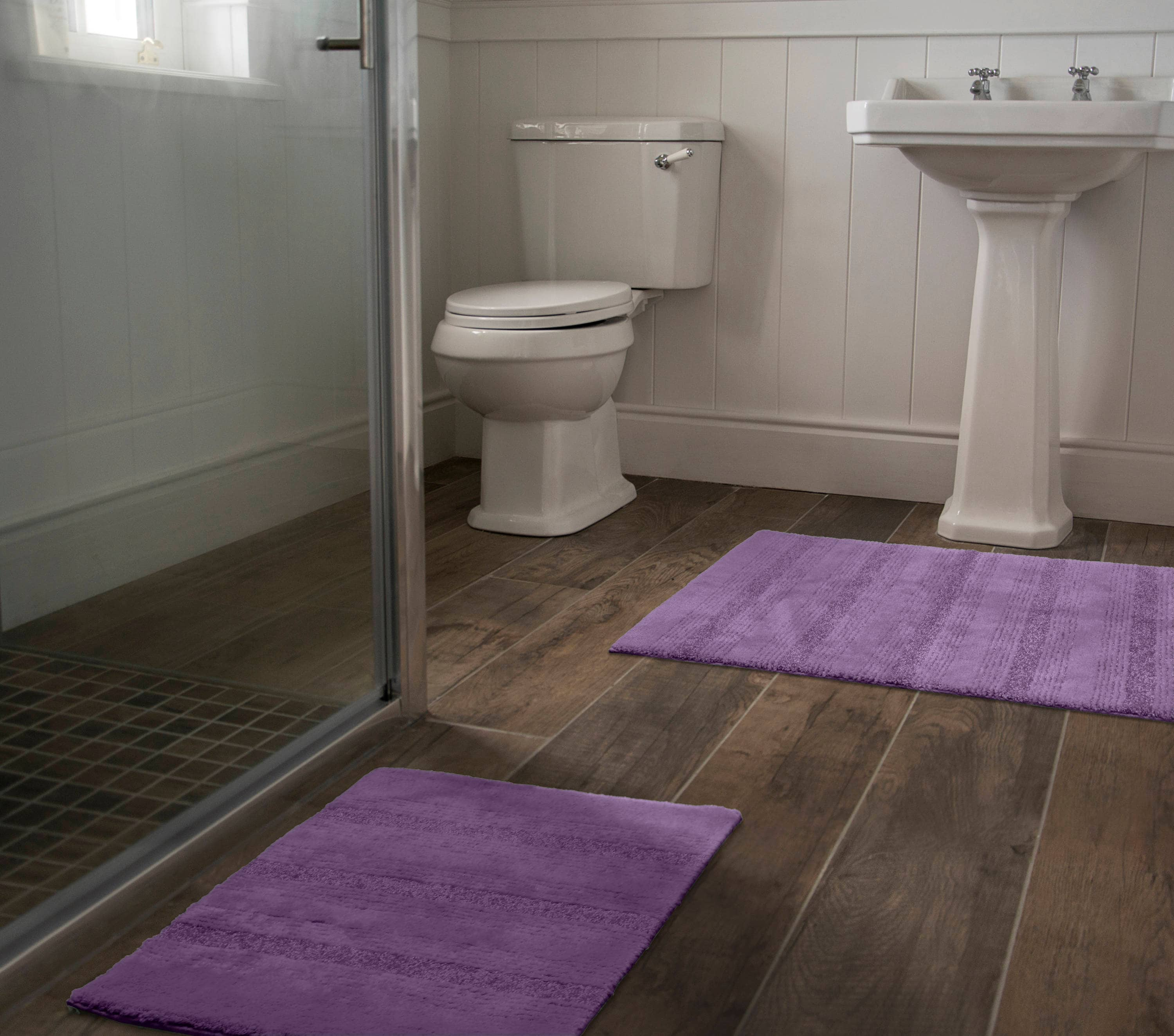 Allure Bath Rug Ess Ess Exports Purple 17 W x 24 L