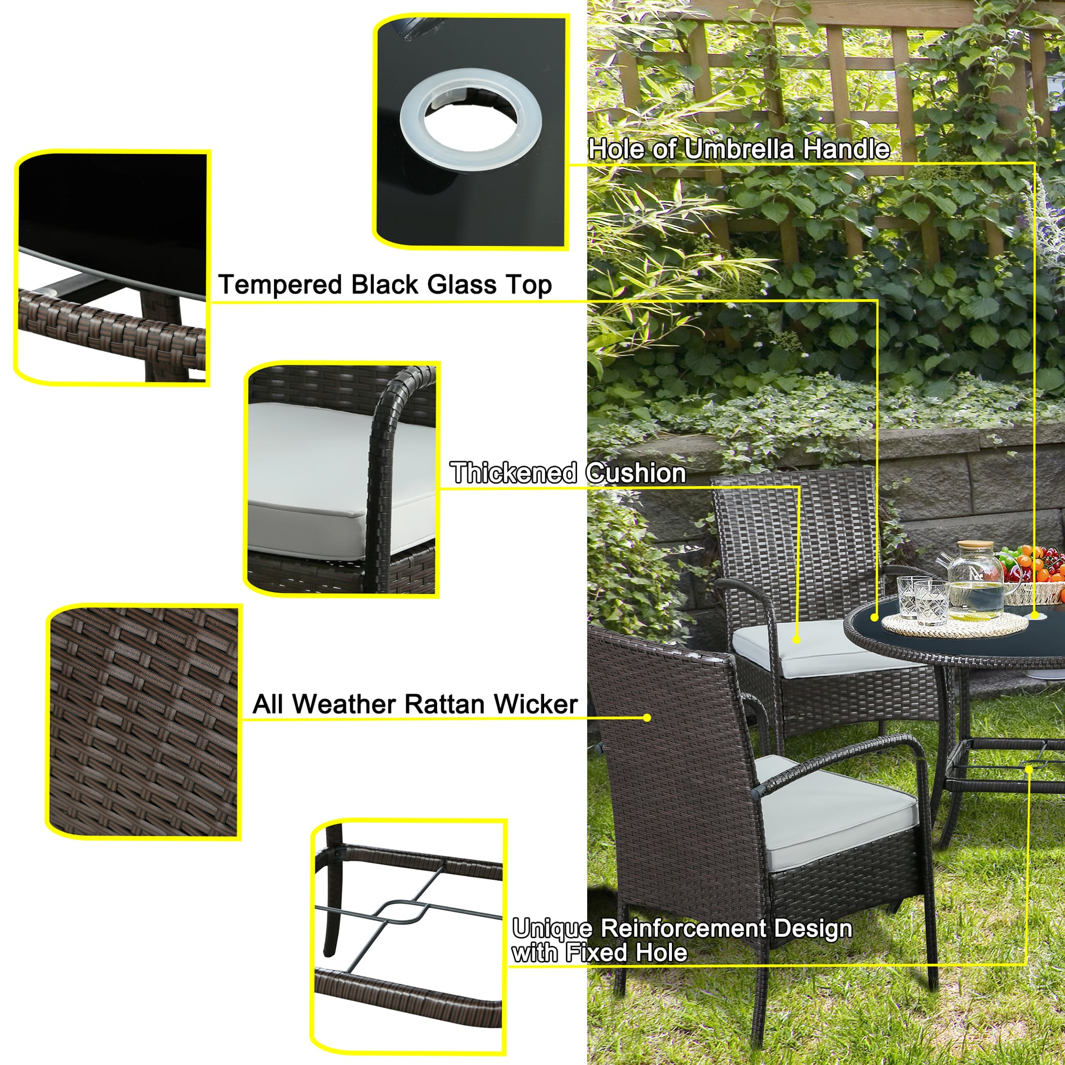 FOREST HOME FH-STLT-19 Patio-Dining-Sets - View #8