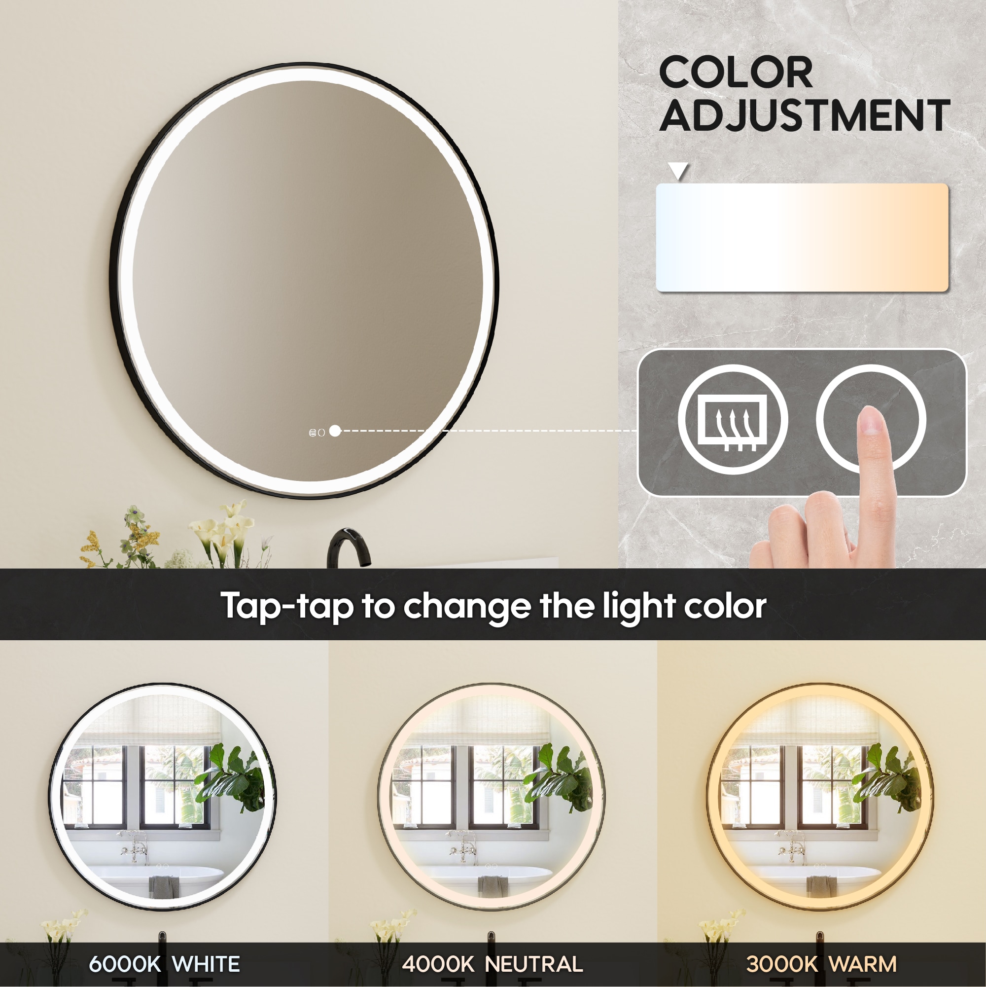 WELLFOR W2MRL4024 Framed-Bath-Mirrors - View #15