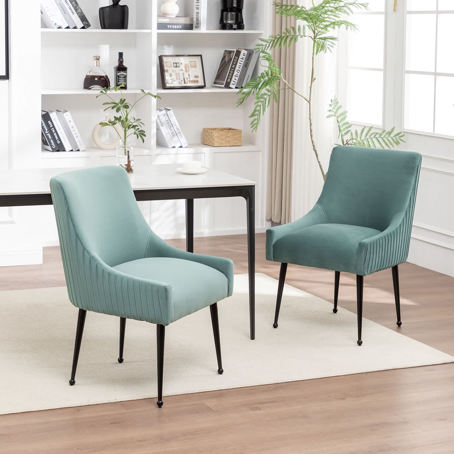 SEYNAR XY784-GREEN-S2 Dining-Chairs - View #2