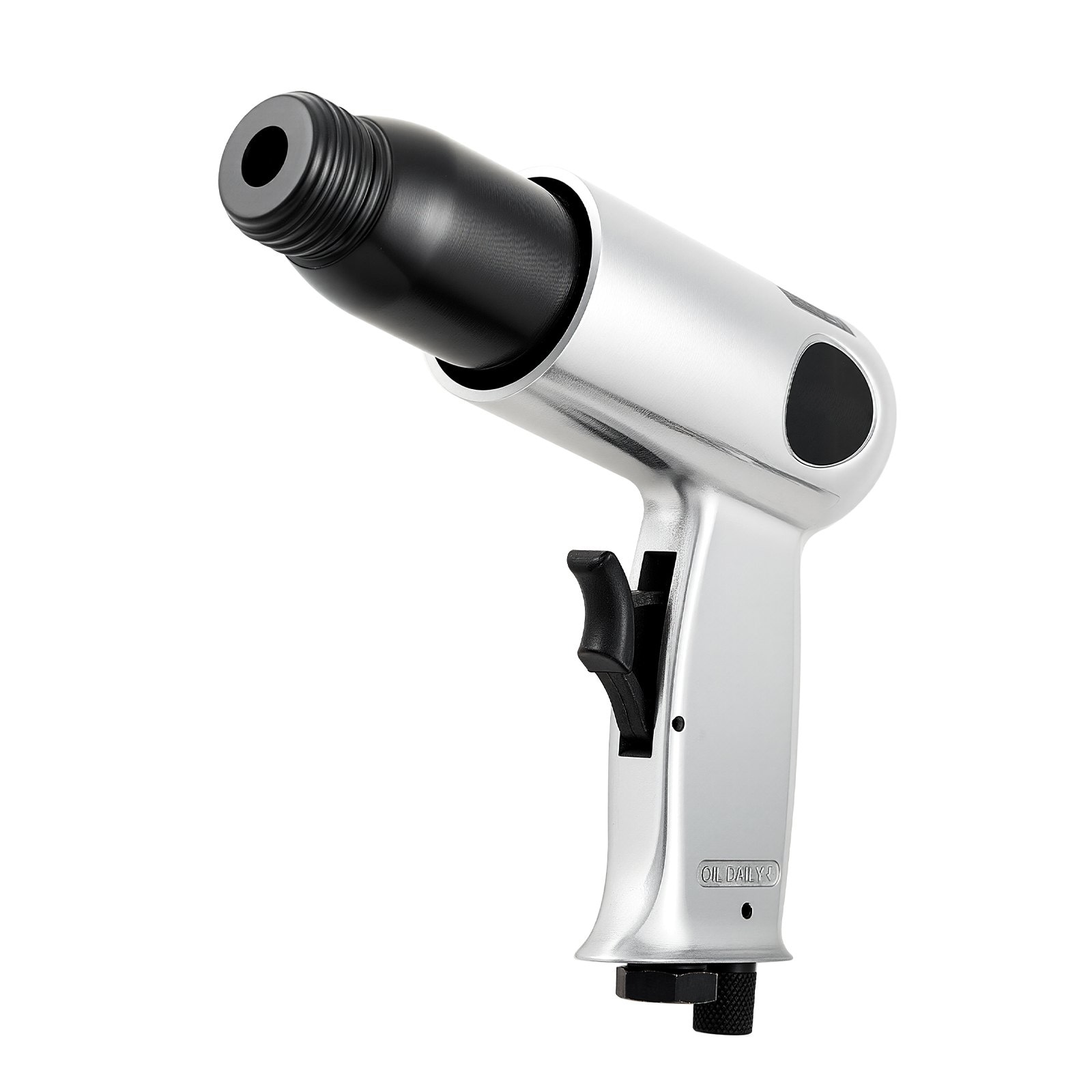 Mecale Pneumatic Air Hammer 3500-BPM with 2.76-in Stroke Air Chisel for Metal and Concrete Silver