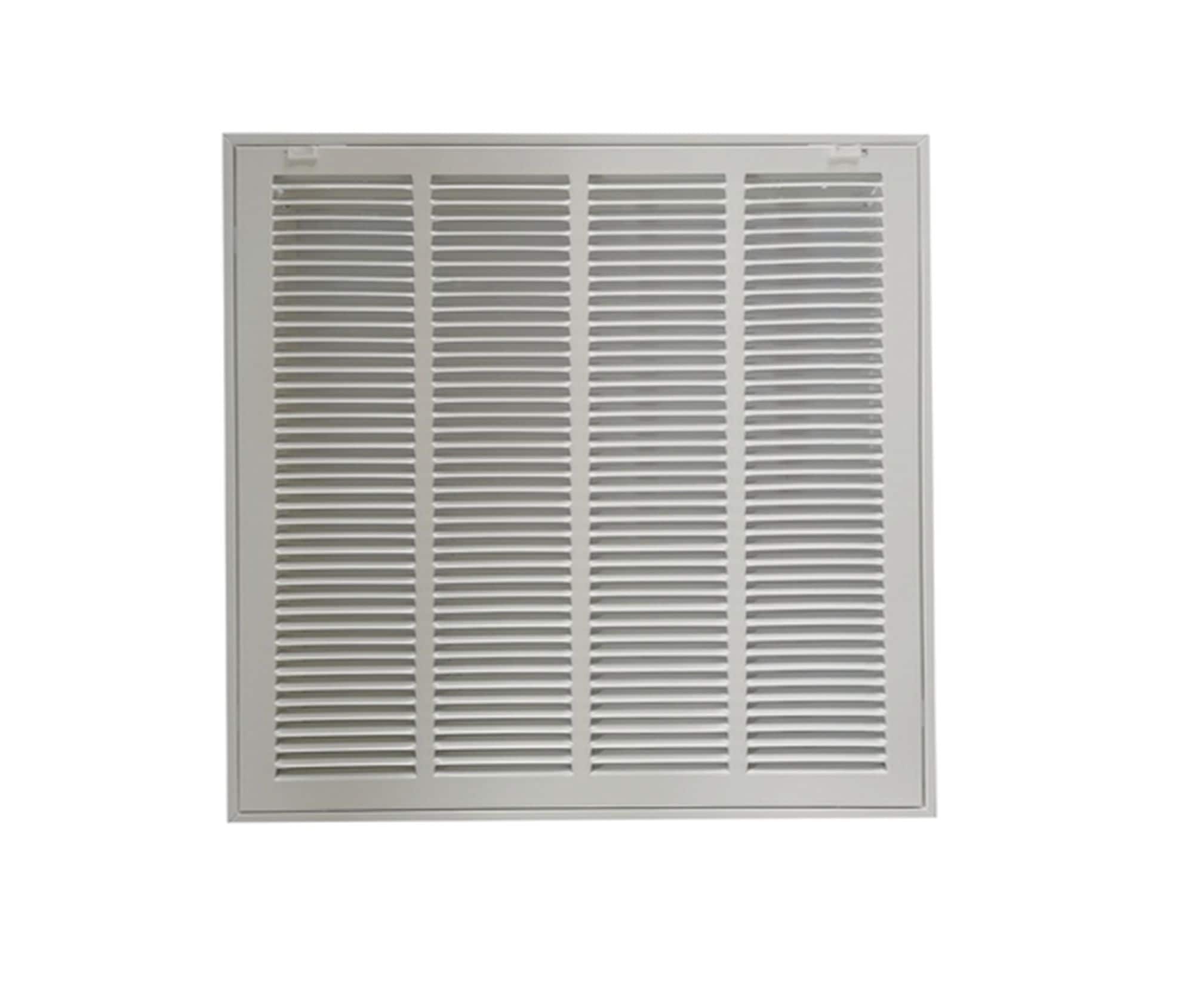 RELIABILT 7221620WH 16-in x 20-in Steel White Sidewall/Ceiling Return air filter grille