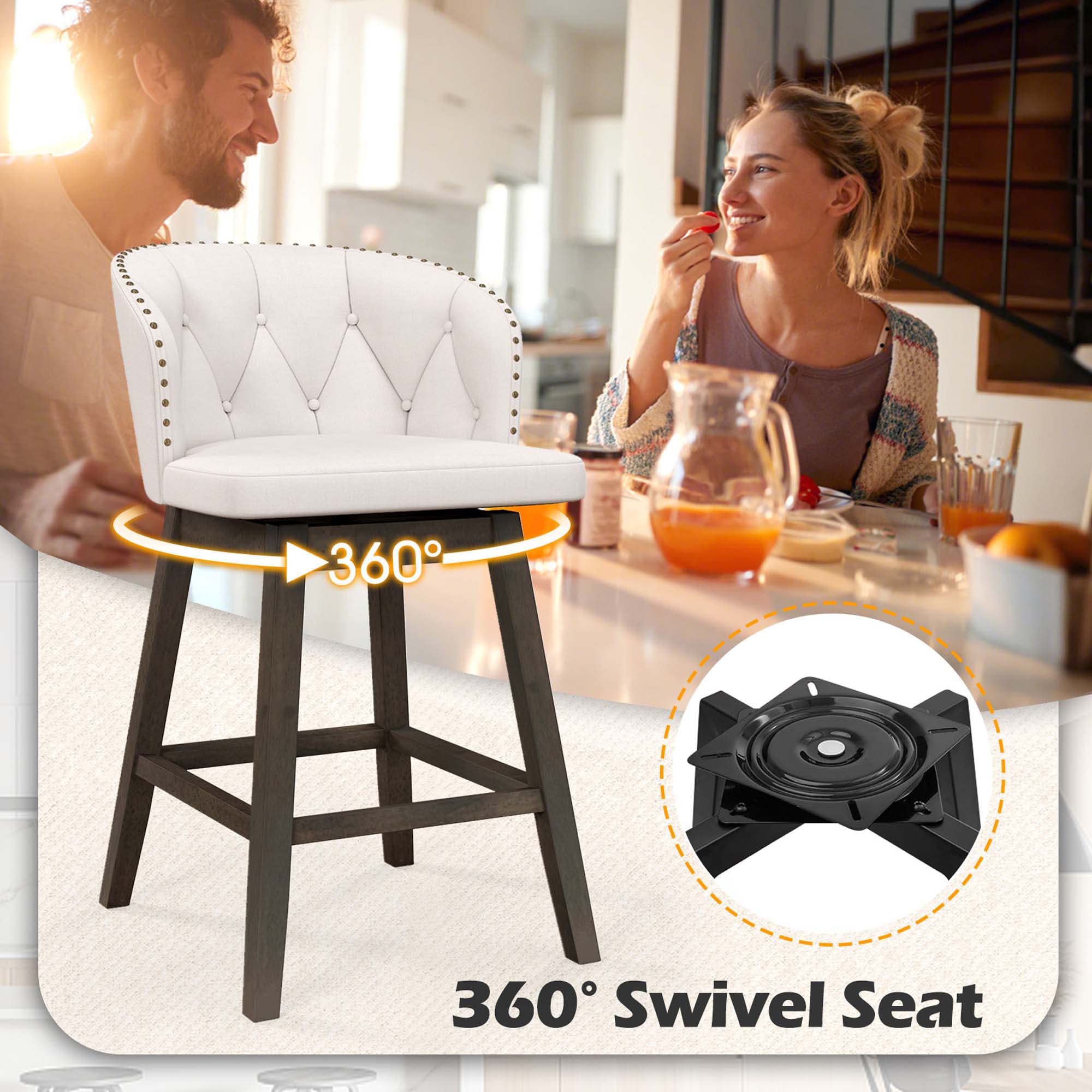 Costway HCST05234 stools - View #3