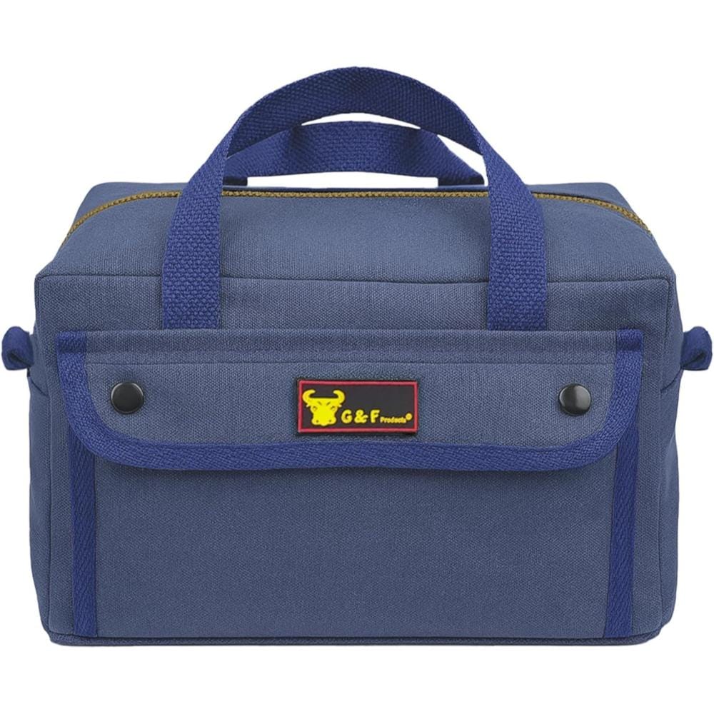 G & F Products G and F Products Government Issued Style Mechanics Heavy Duty Tool bag Navy Blue 1 Piece #10095BLUE