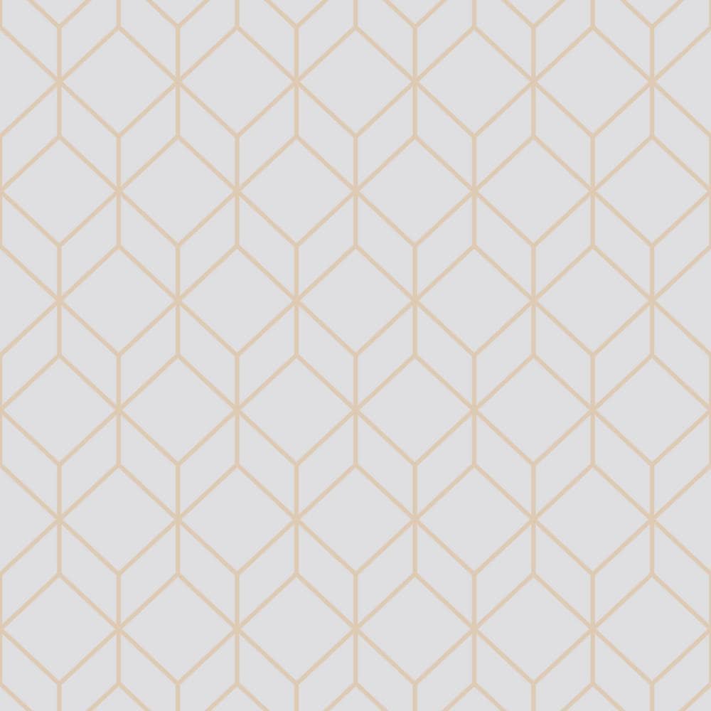 Graham & Brown 10415894 8-Inches Grey Vinyl Textured Geometric 0.6-Sq. Feet Unpasted Paste the wall Wallpaper Sample