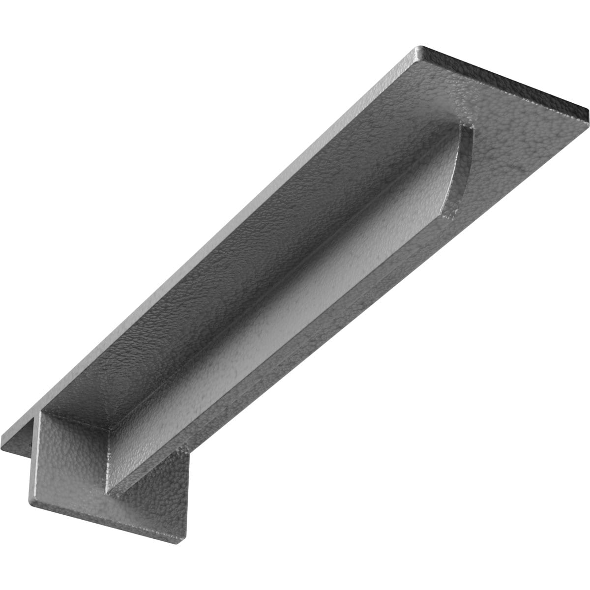 Ekena Millwork BKTM03X14X02HEHGY Heaton Hidden 14-in x 3-in x 2-in Gray Steel Countertop support bracket