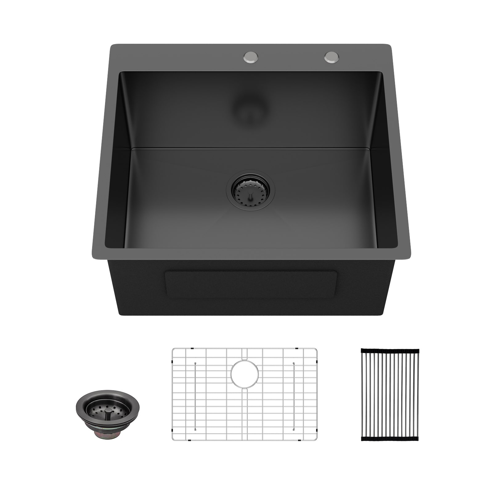 Lordear LD-XYC25TB Drop-in 25-in x 22-in Stainless steel Single bowl 16 -Gauge Kitchen Sink