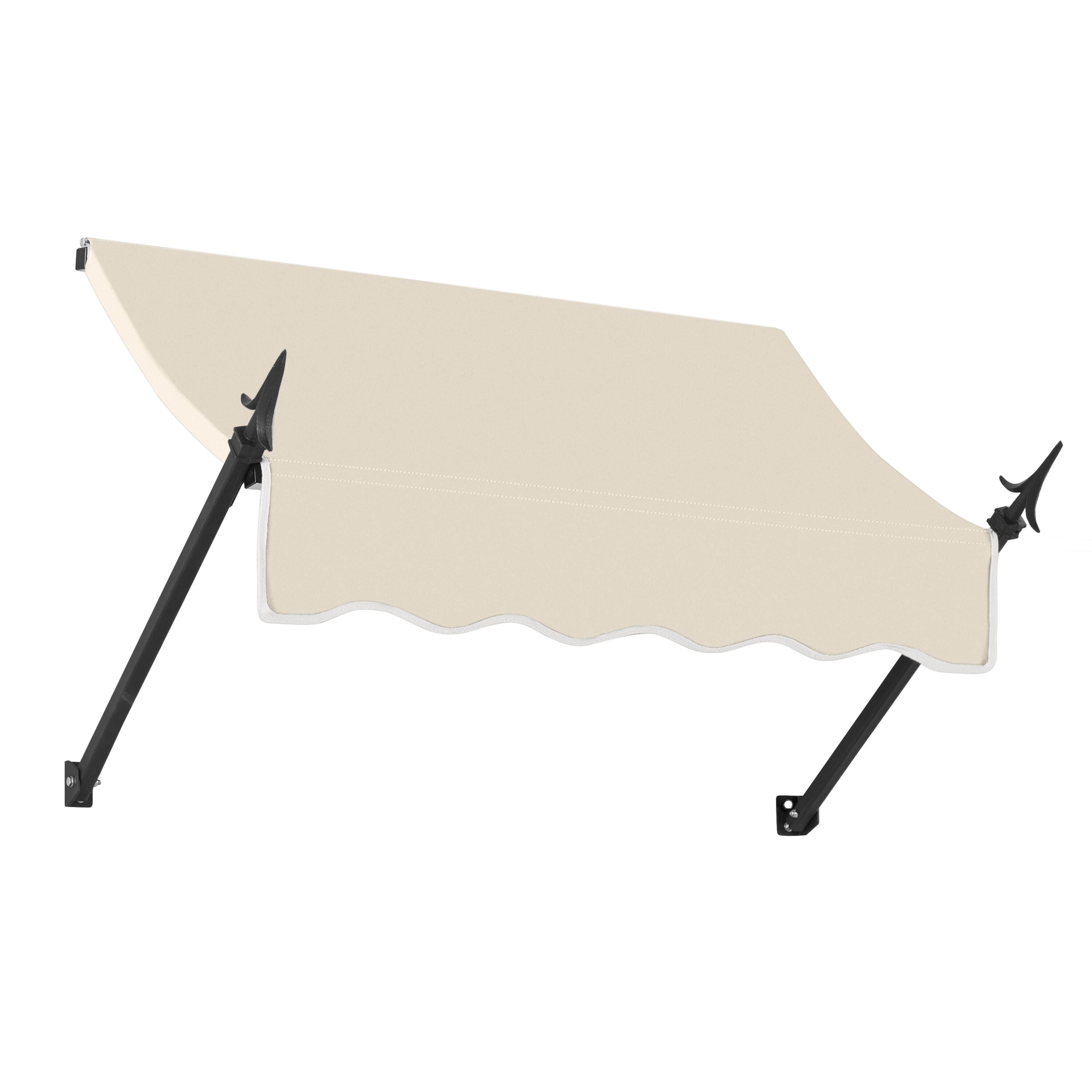 Awntech NO32-L-4L New Orleans 52.5-in Wide x 24-in Projection x 36-in Height Fabric Linen Solid Fixed Window/Door Awning