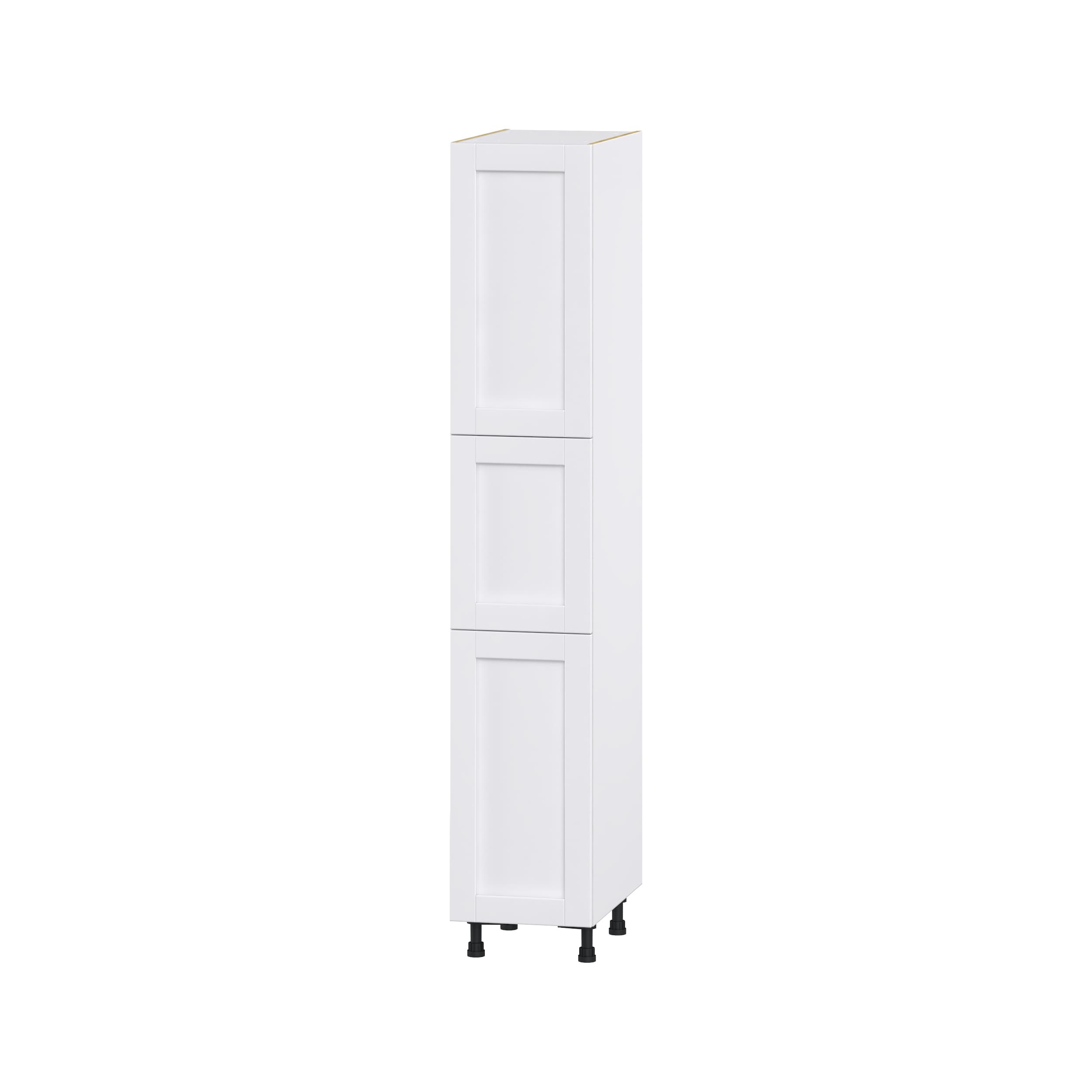 Hugo&Borg DST152484.5(L/R)-RM Rosemont 15-in W x 84.5-in H x 24-in D Glacier White Pantry Fully assembled Cabinet (Flat Panel Shaker)