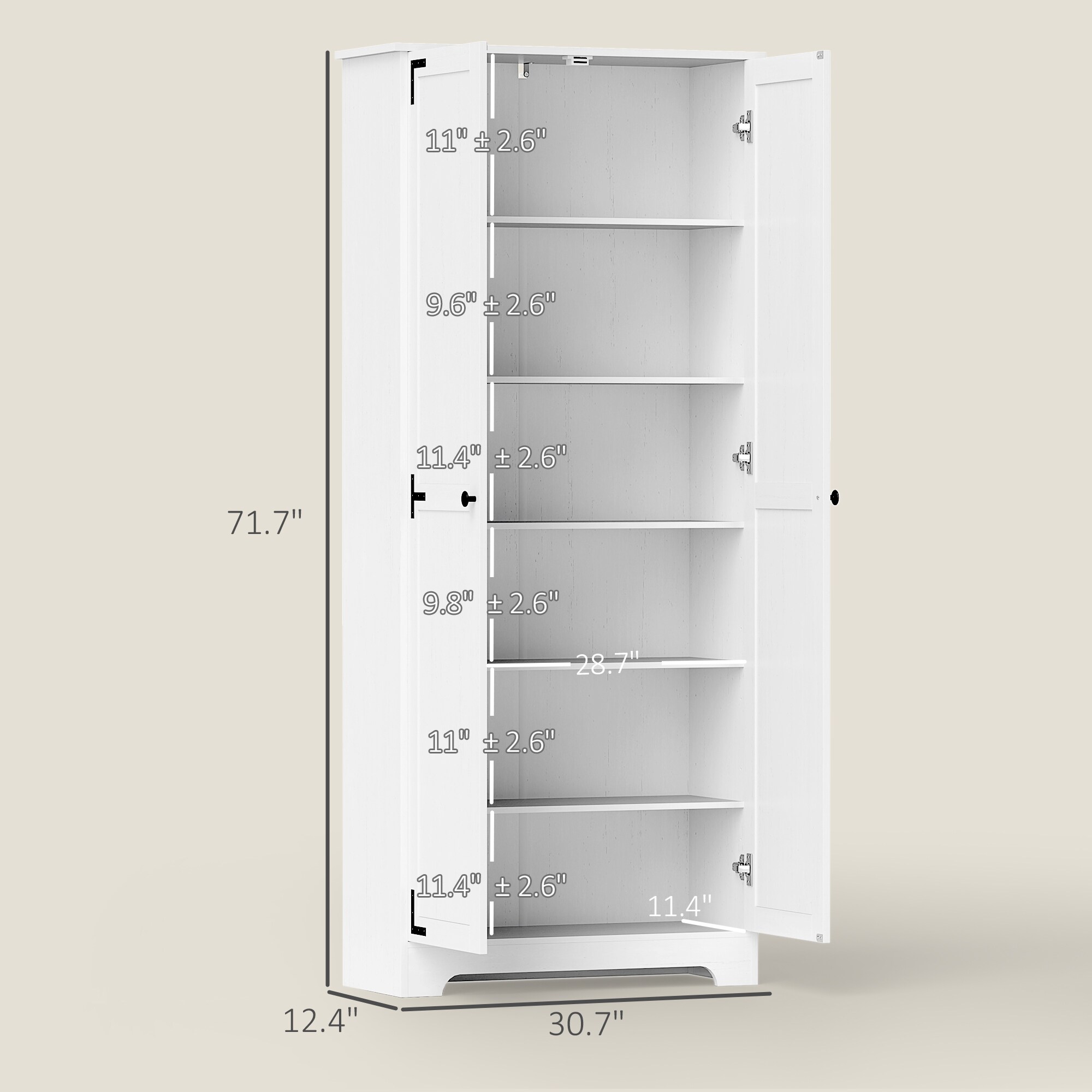 HomCom 838-505V81WT Pull-Out-Cabinet-Baskets - View #3