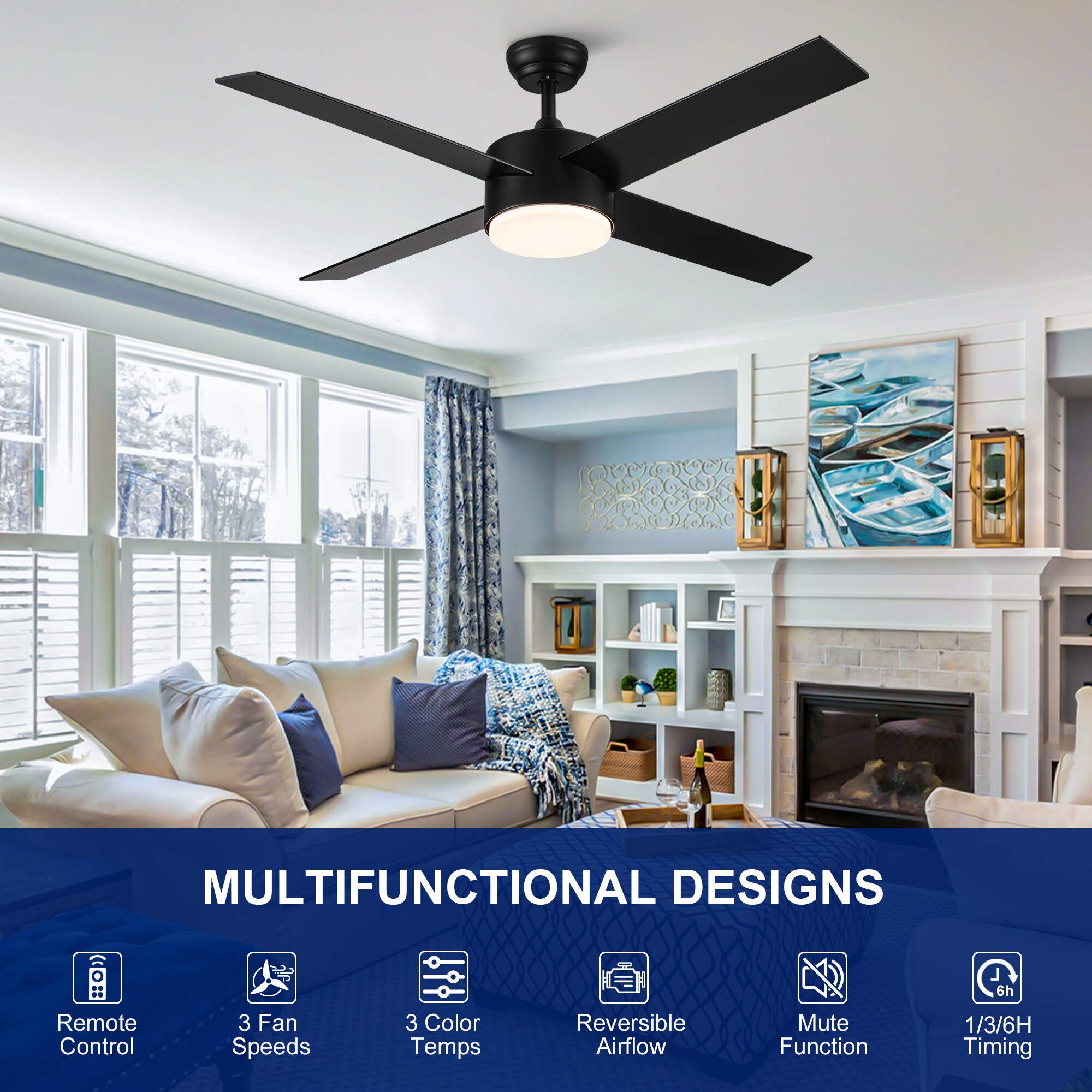 YUHAO LSAC1084BK524 Ceiling-Fans - View #9