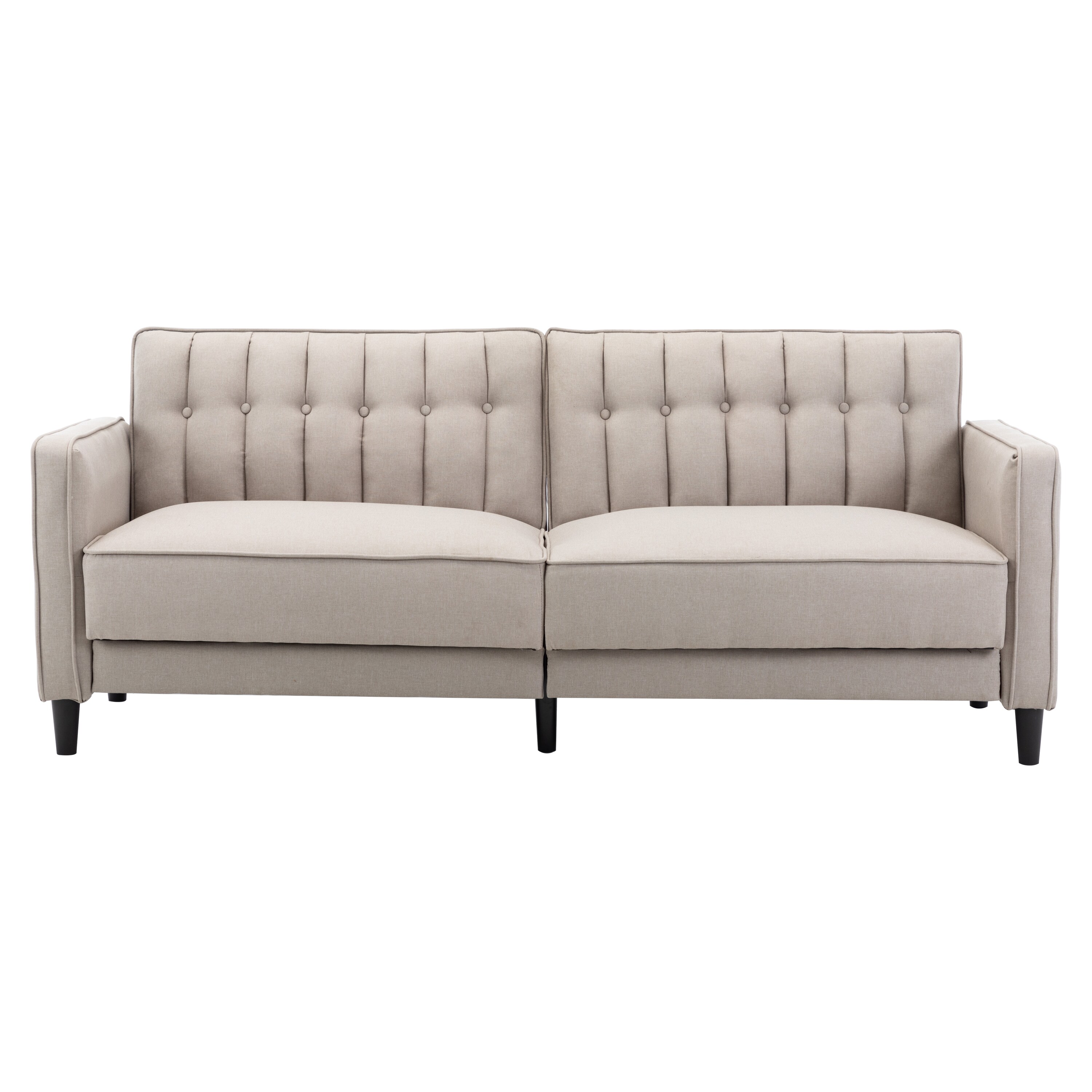 Ac Pacific Noah Modern On Tufted, Long Tufted Sofa Bed