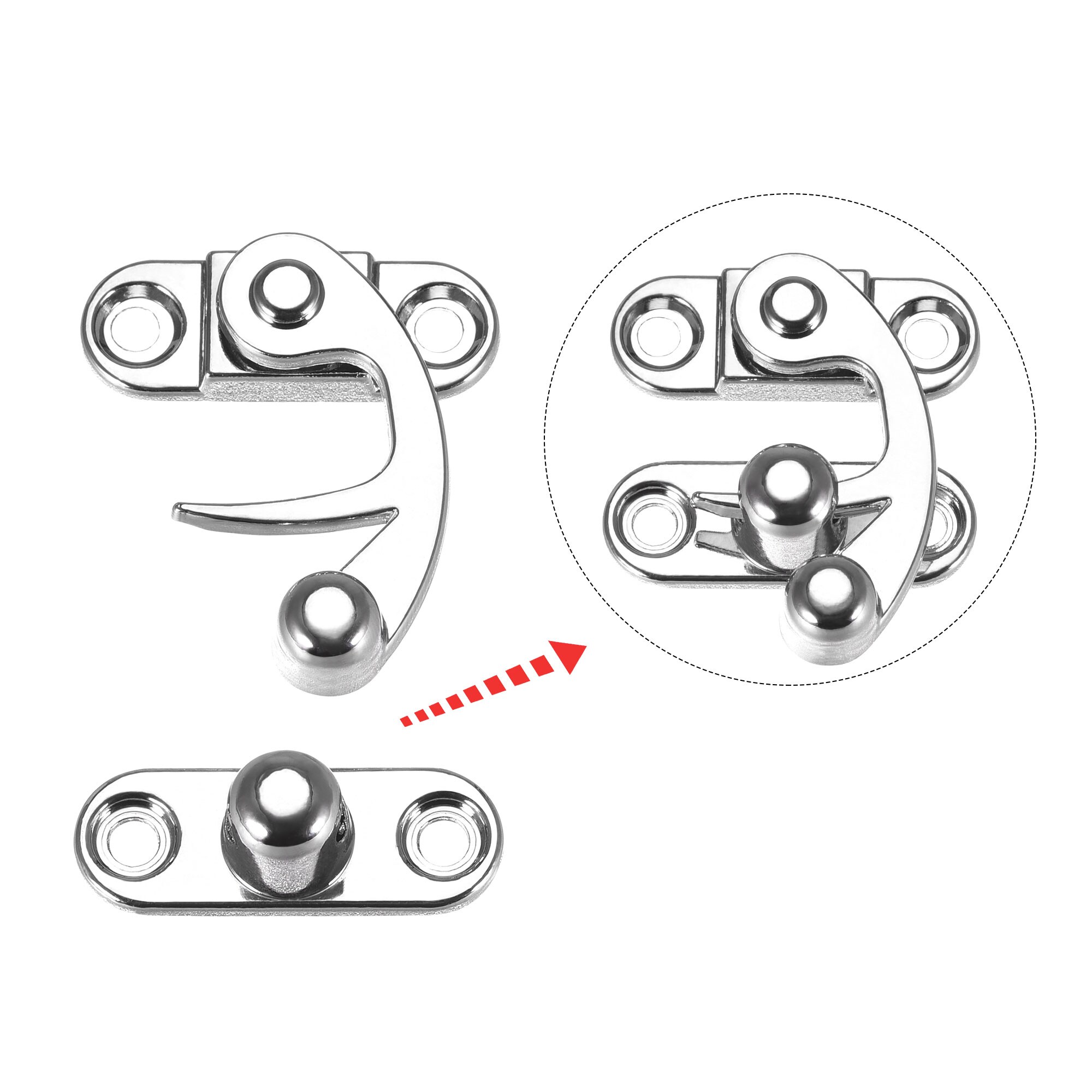 Unique Bargains S25093001UX7414 Cabinet-Latches - View #4