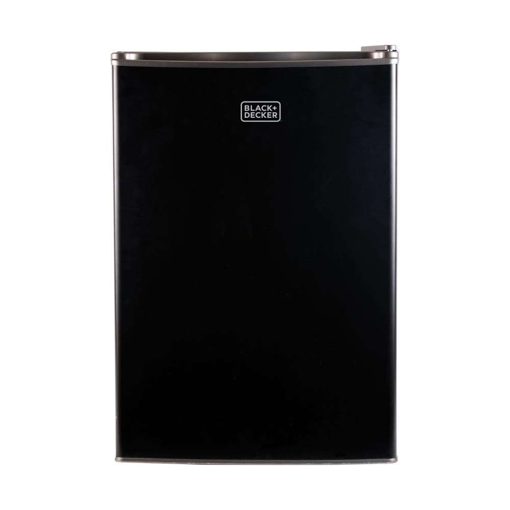 BLACK+DECKER BCRK25B Compact Refrigerator Energy Star Single Door Mini  Fridge with Freezer, 2.5 Cubic Feet, Black 