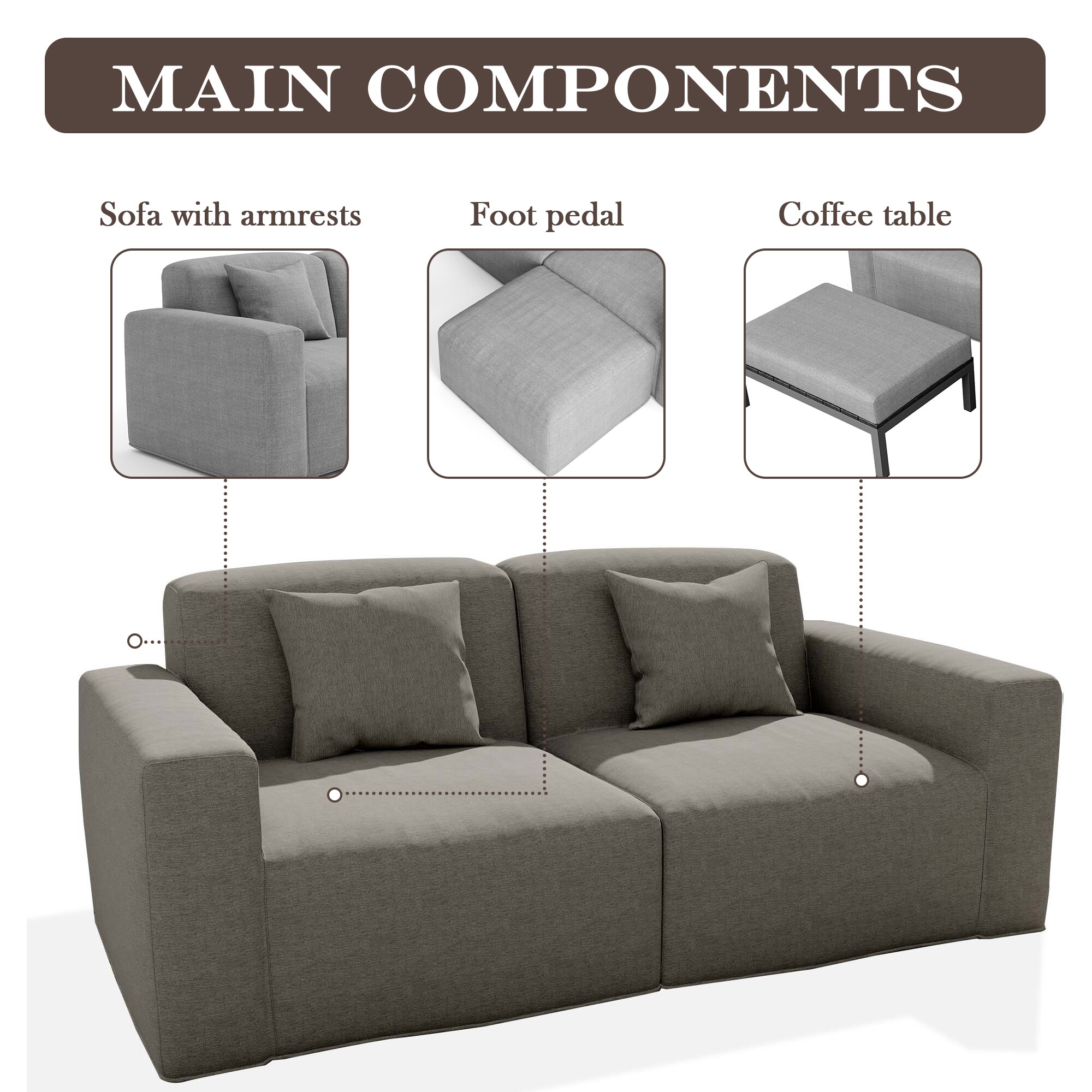 Dreamsidea LS-OP01-A-02 Patio-Sofas-Daybeds - View #5
