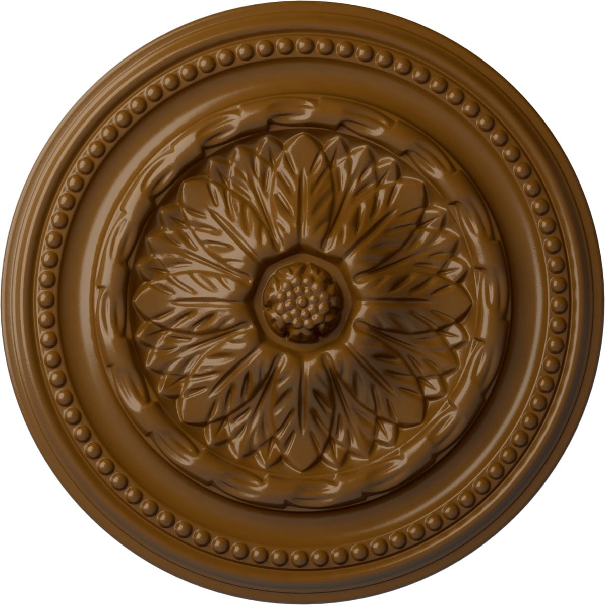 Ekena Millwork CM15CHSTF Chester 15.75-in W x 15.75-in L Painted Smokey Topaz Polyurethane Whole Ceiling Medallion