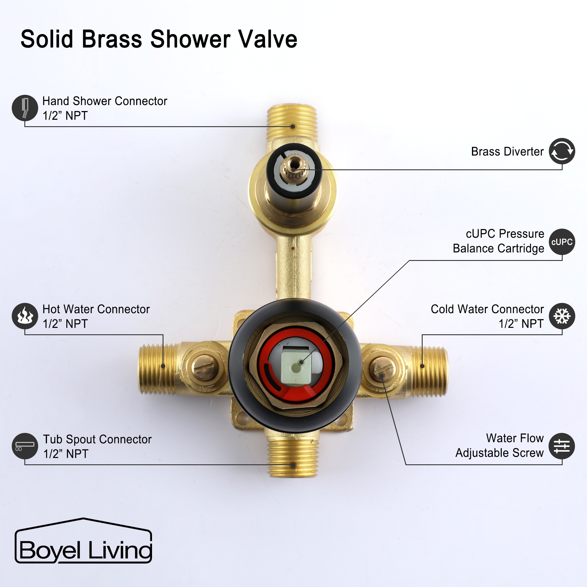 Clihome SMD-88020B Roman-Tub-Faucets - View #9