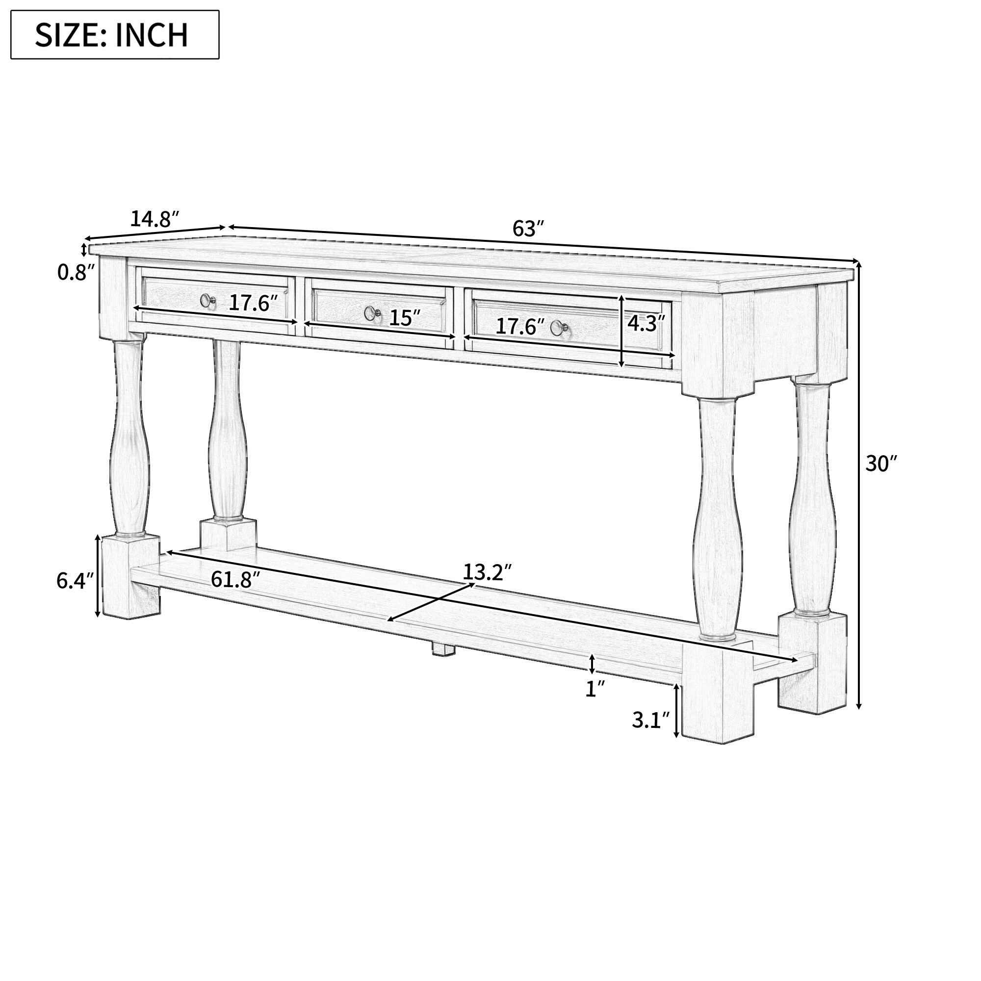 Bella Depot BD-314993B Console-Sofa-Tables - View #13