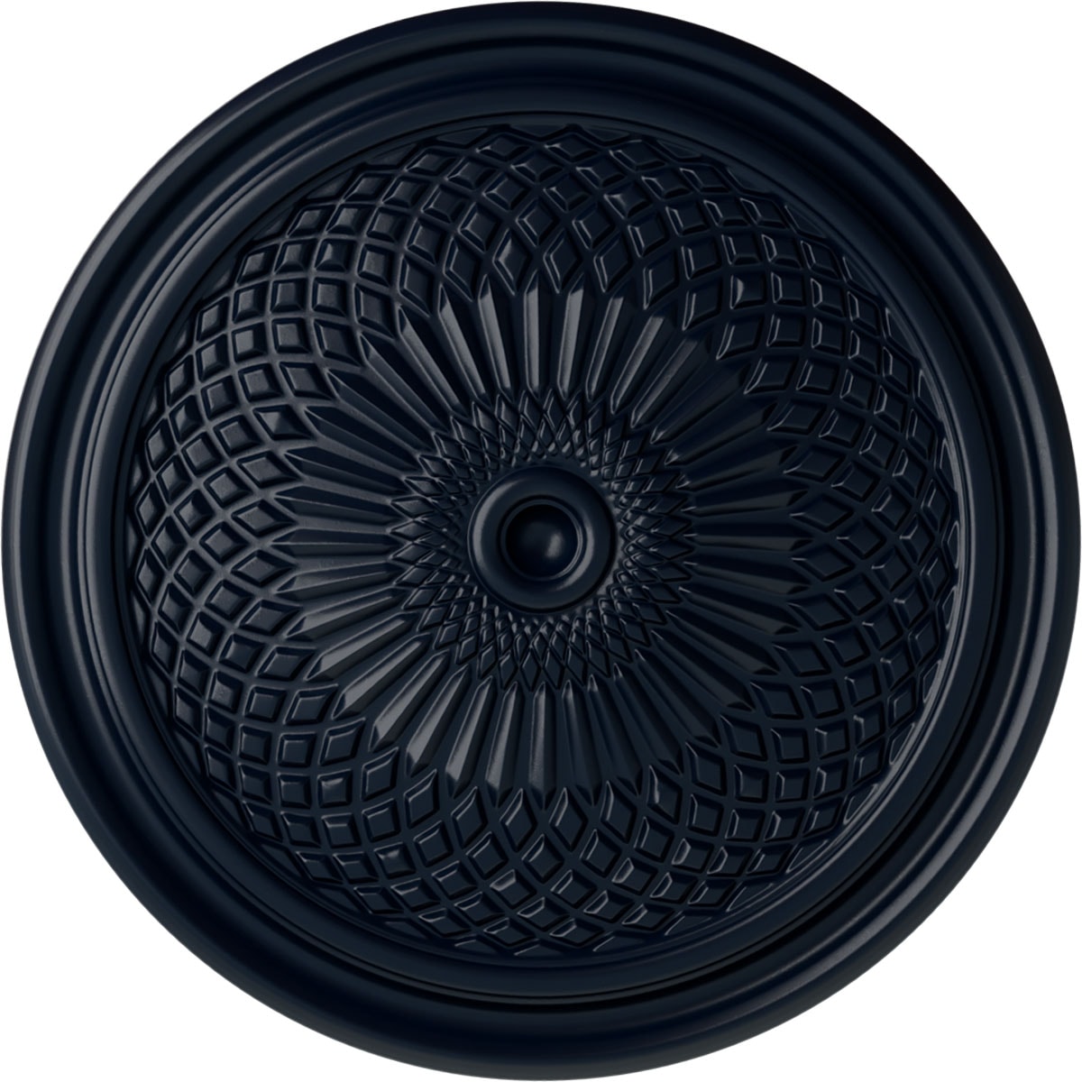 Ekena Millwork CM22TNMDF Trinity 22-in W x 22-in L Painted Midnight Dream Polyurethane Whole Ceiling Medallion