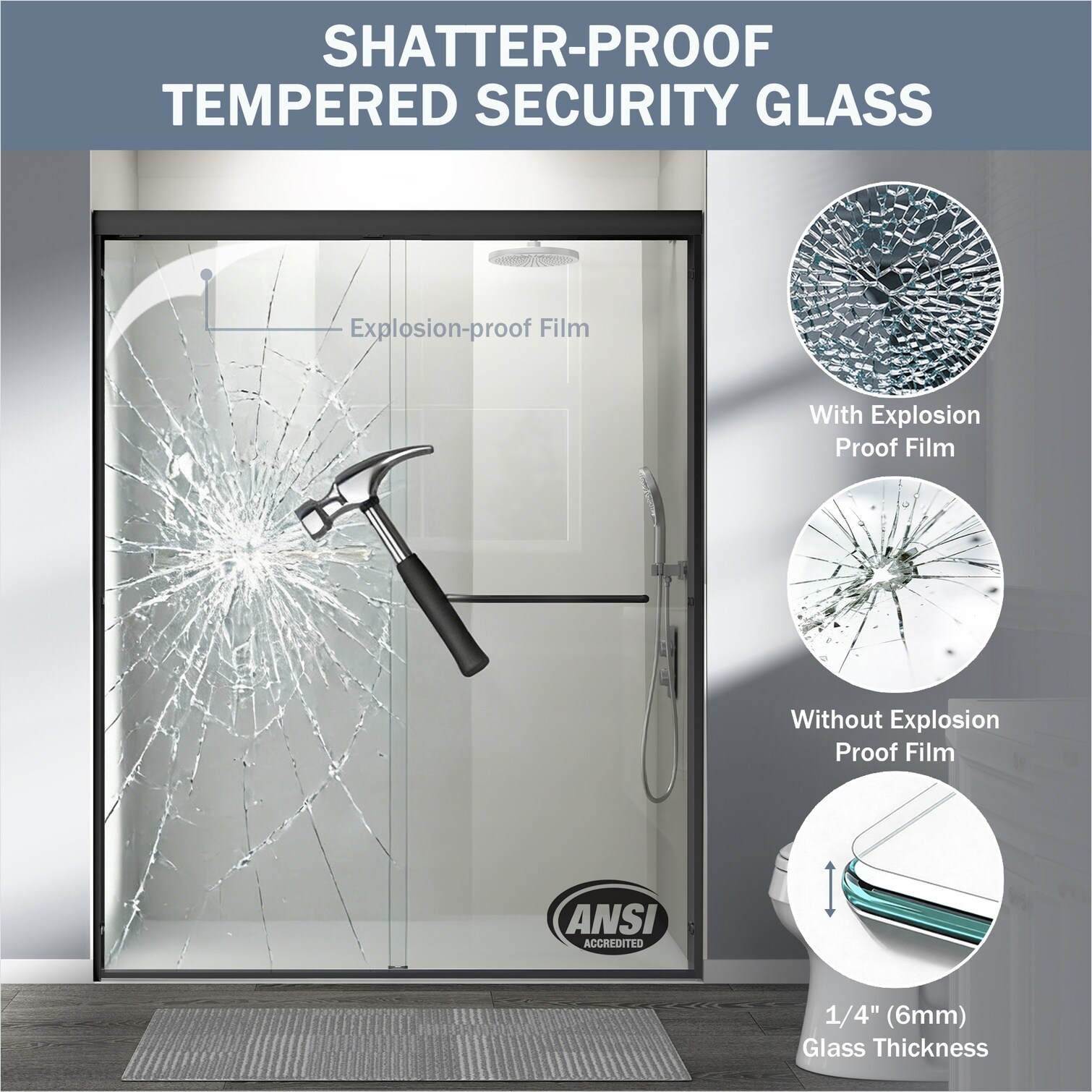 SunJet YCH0FTKS5W54 Shower-Doors - View #3