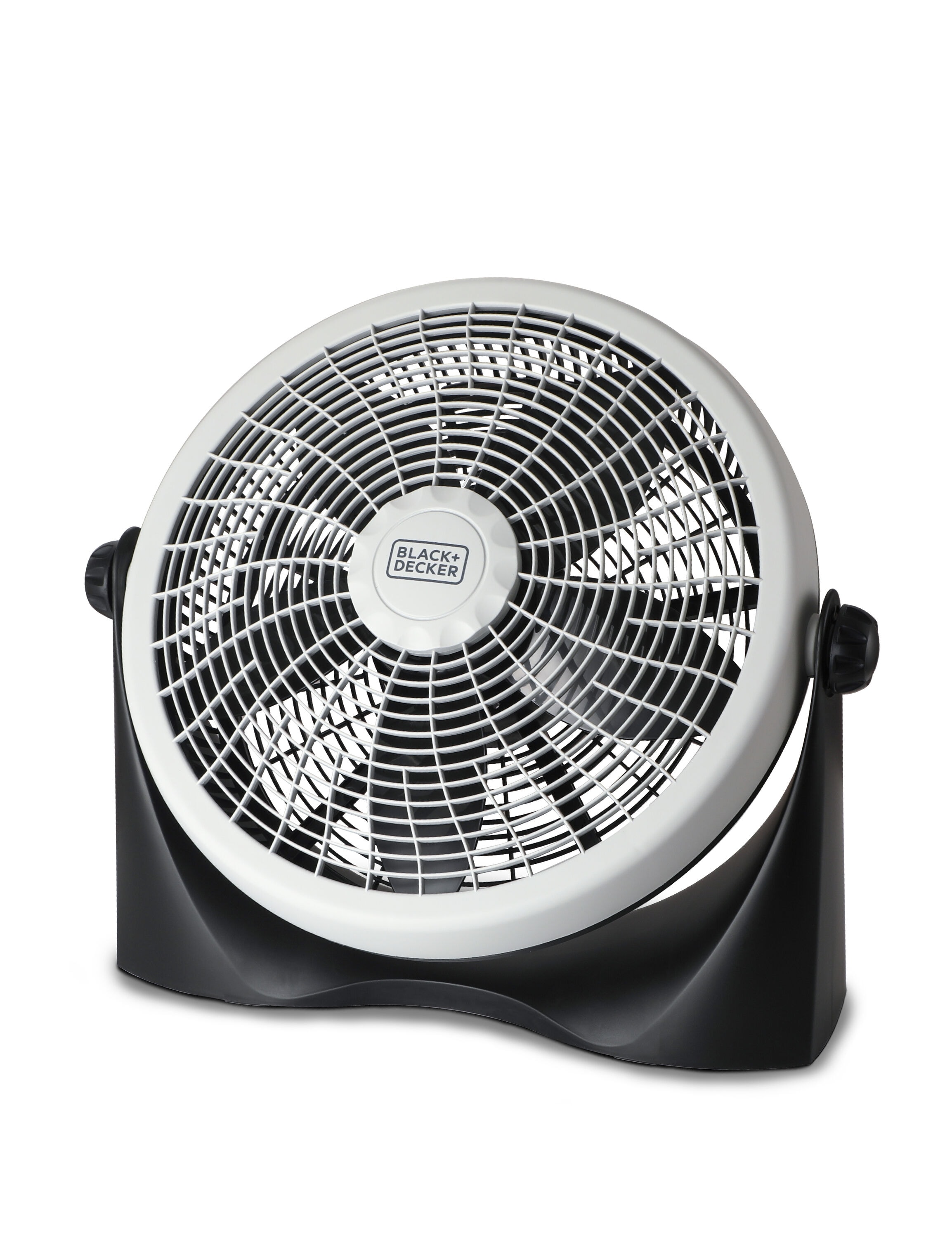BLACK+DECKER 15.6-in 3-Speed Indoor Black Floor Fan in the