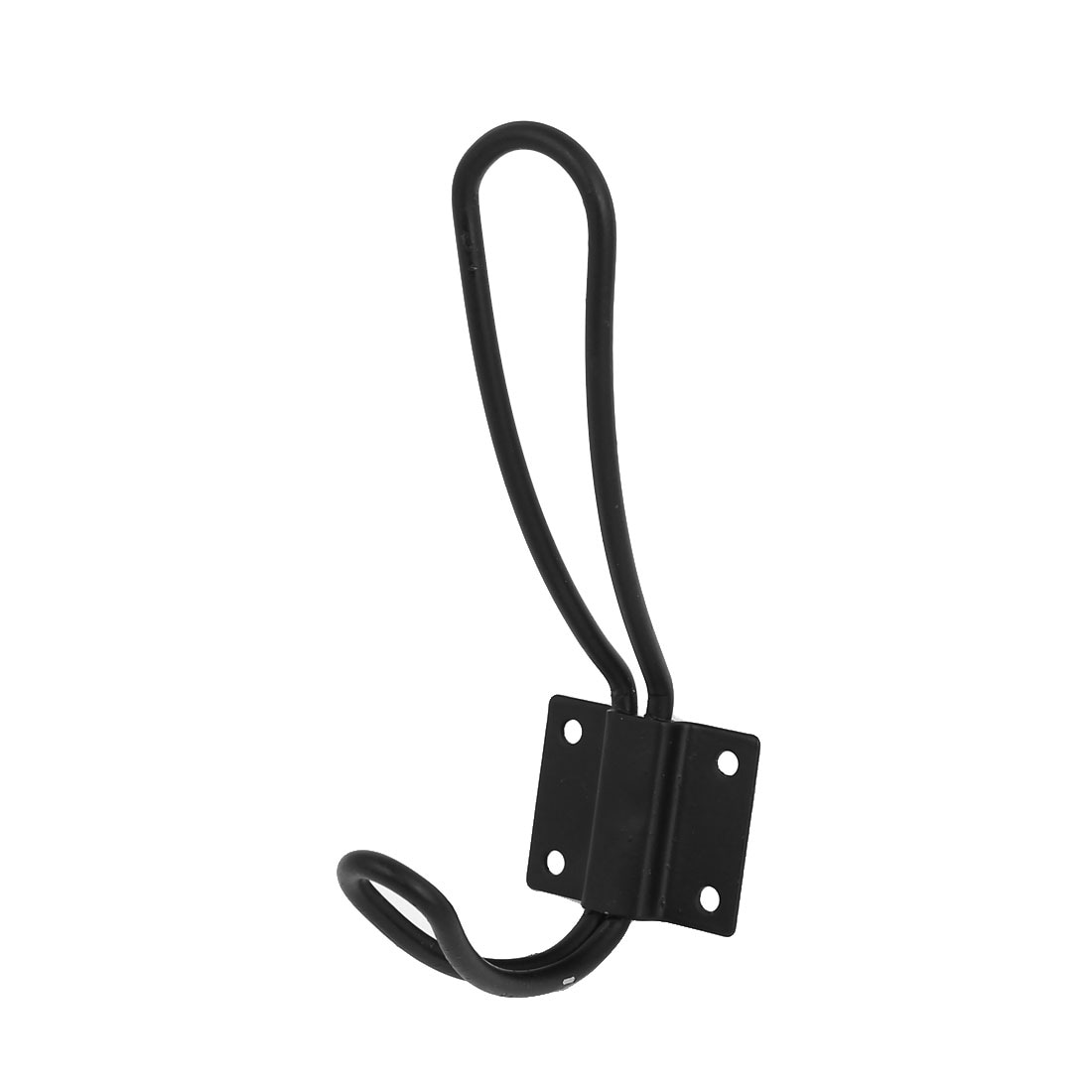 Unique Bargains A16062000ux0390 Kitchen Bathroom Clothes Hooks Robe Hat Coat Wall Hanger Black
