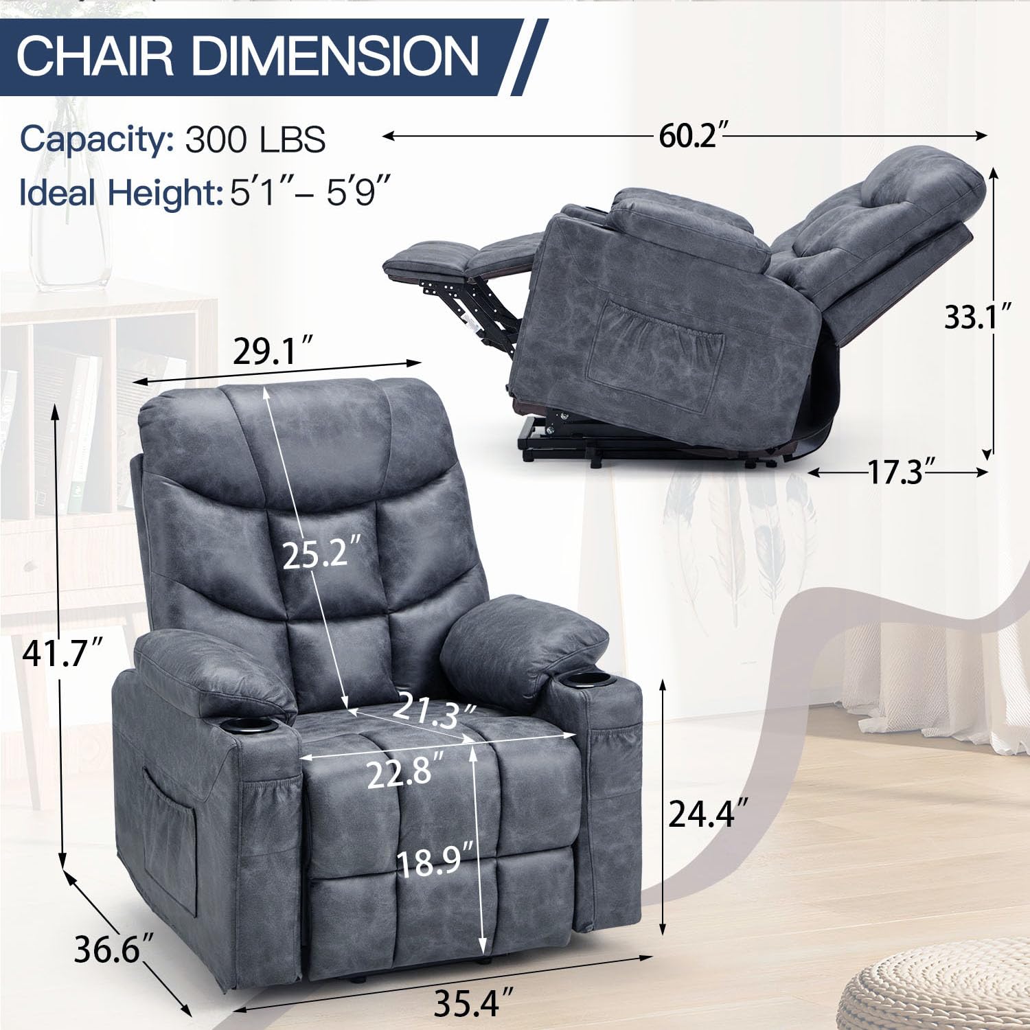 AECOJOY 13012GB-LS01 recliners - View #2