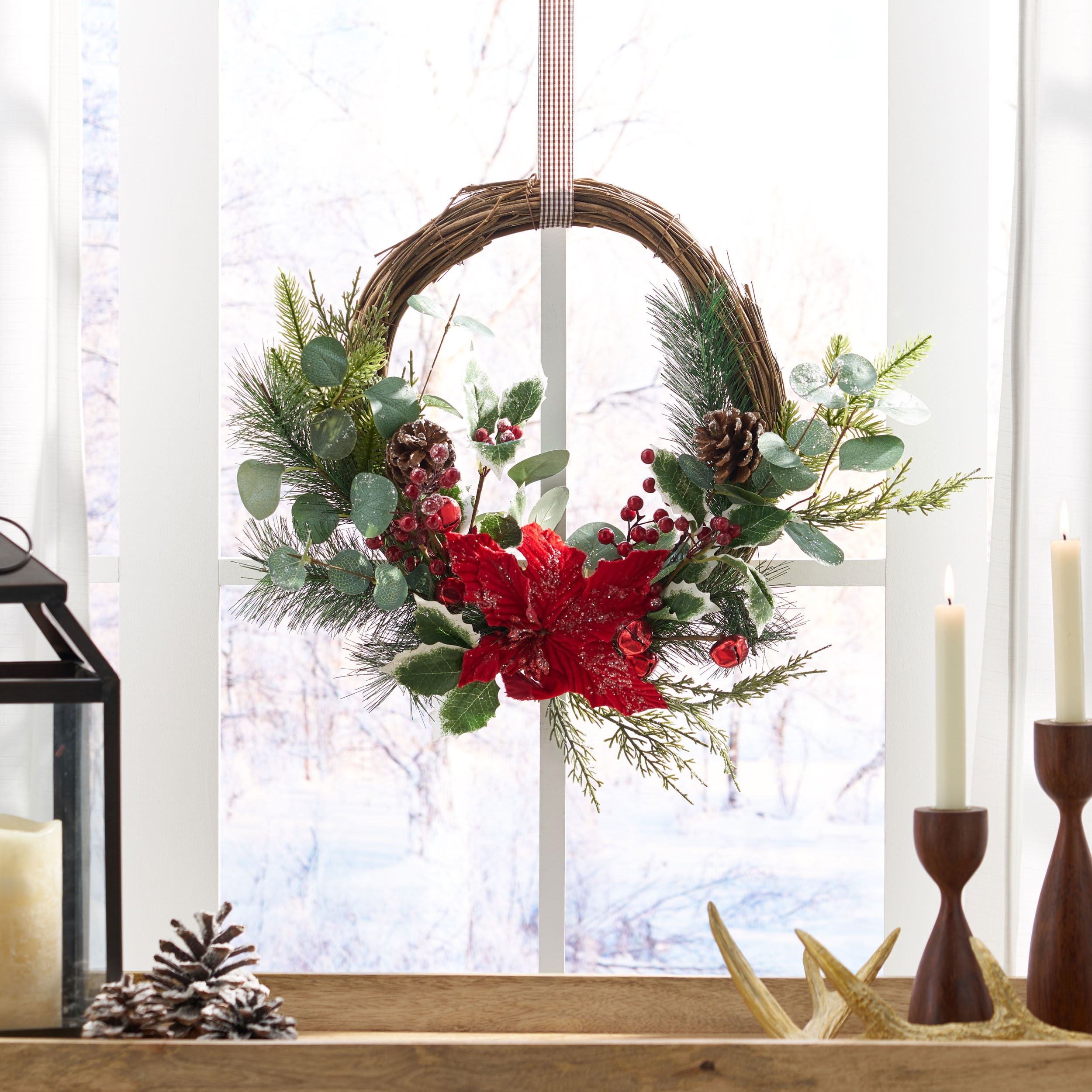 AAZJ NBC-CM73068 Artificial-Christmas-Wreaths - View #4