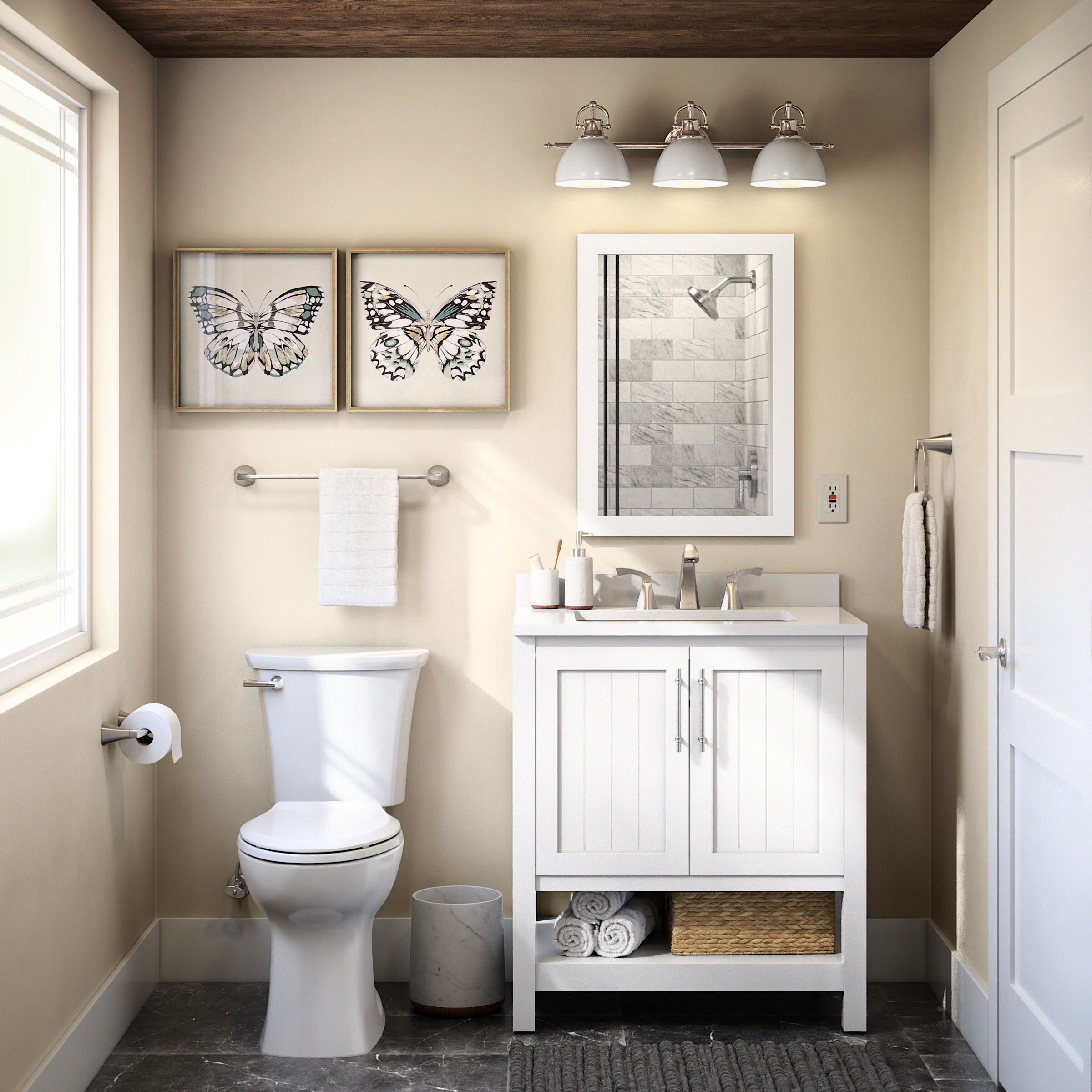 Shop Style Selections Mercer White Vanity Bathroom Collection at