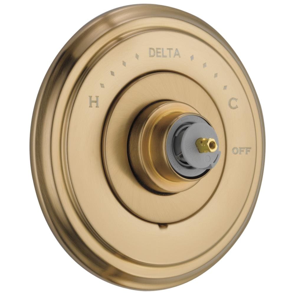 Delta T14097-CZLHP Cassidy Champagne Bronze 2-Inches Universal Bathtub/Shower Trim ring 0.5-Inches -ID
