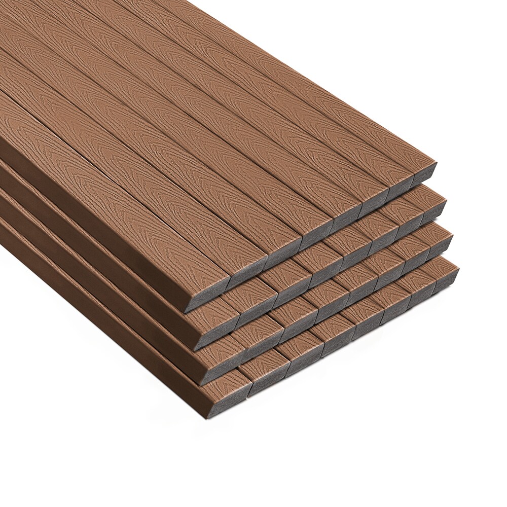 Select 2-in x 6-in x 12-ft Saddle Square Composite Deck Board (32-Pack) in Brown | - Trex 902090