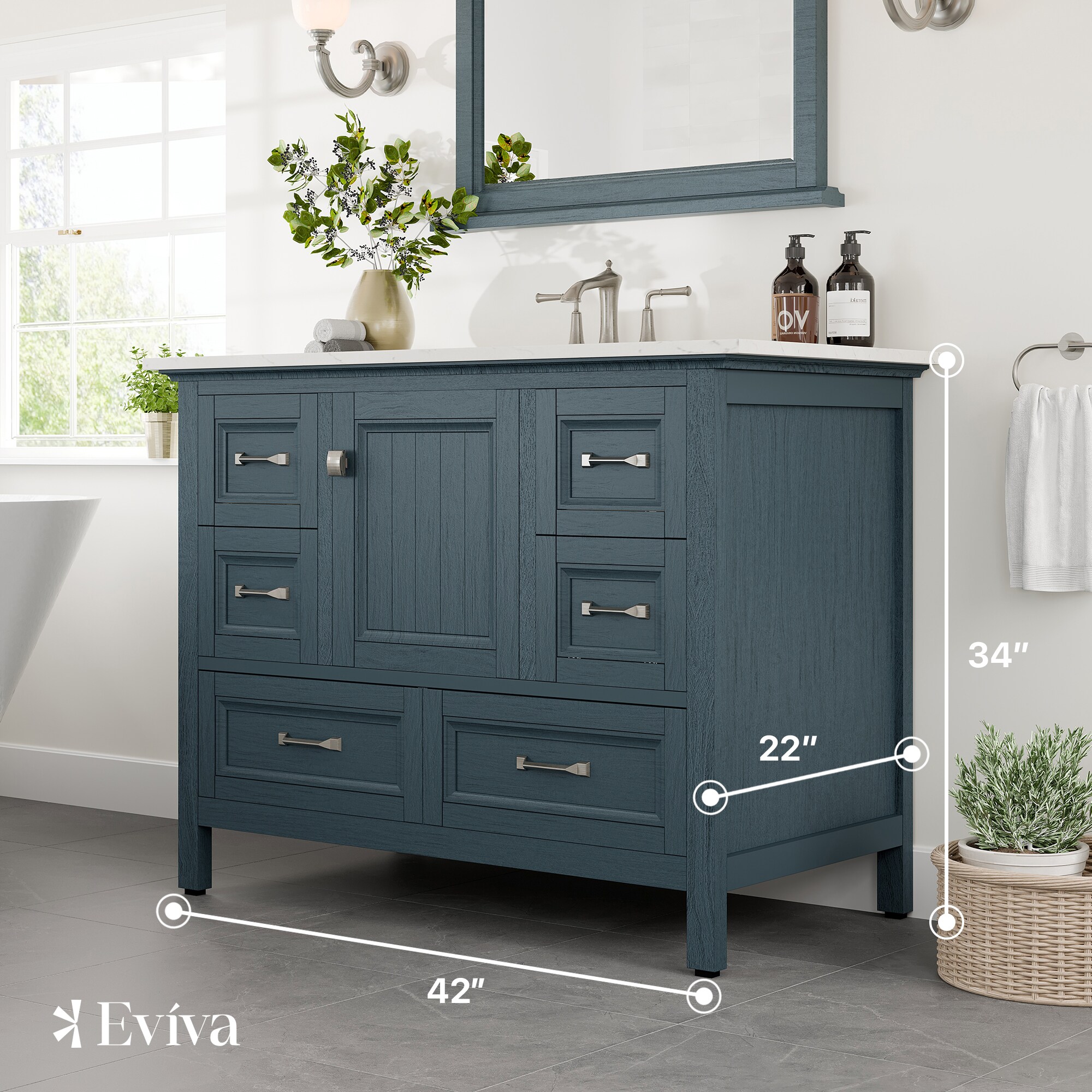 Eviva EVVN612-42AB-Q Bath-Vanity-Combo - View #2