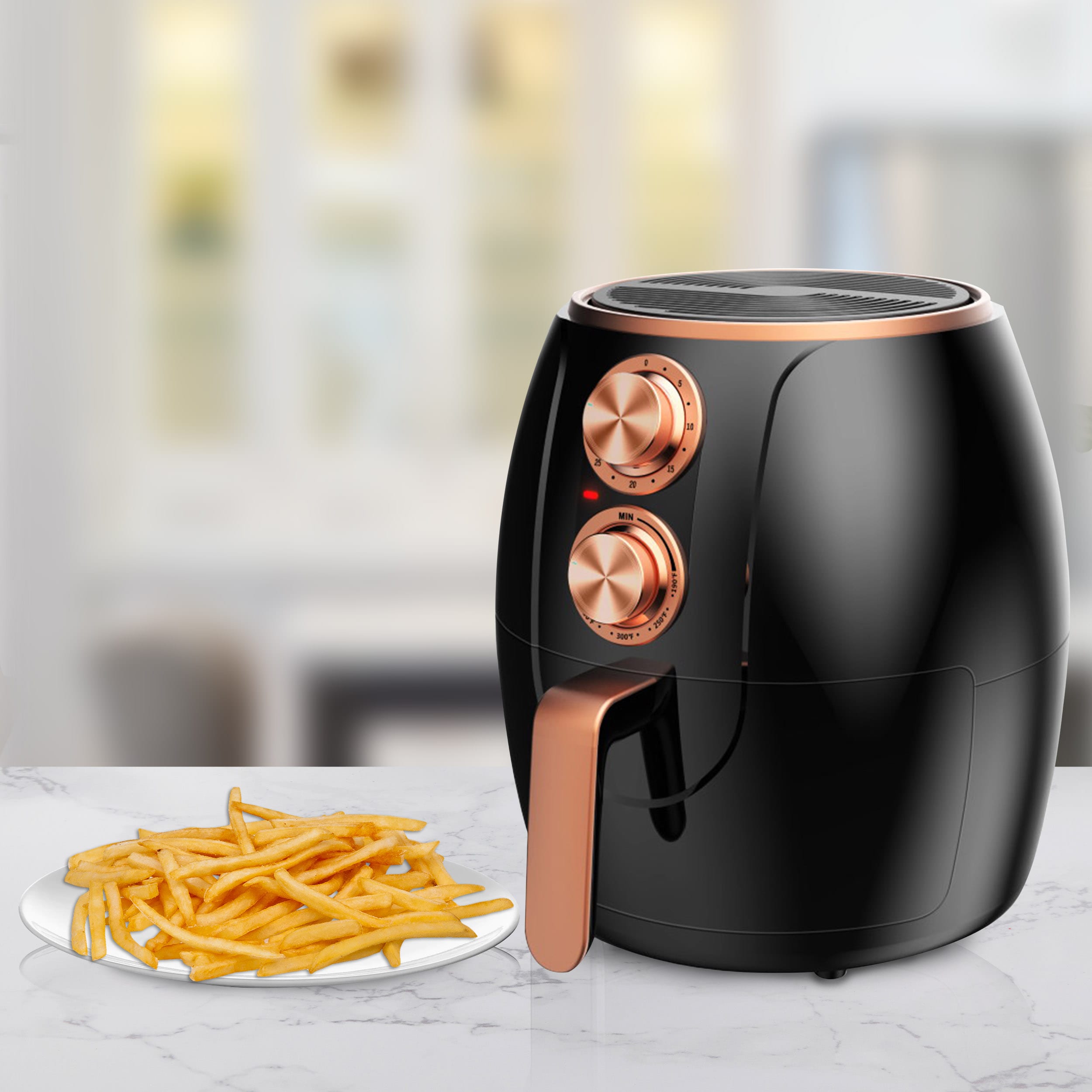 MOOSOO 2 Quart Air Fryer, Digital Touchscreen with 8 Presets, ETL Certified Small  Compact Air Fryers Oven Oilless Cooker for Quick Healthy Meals, Green 