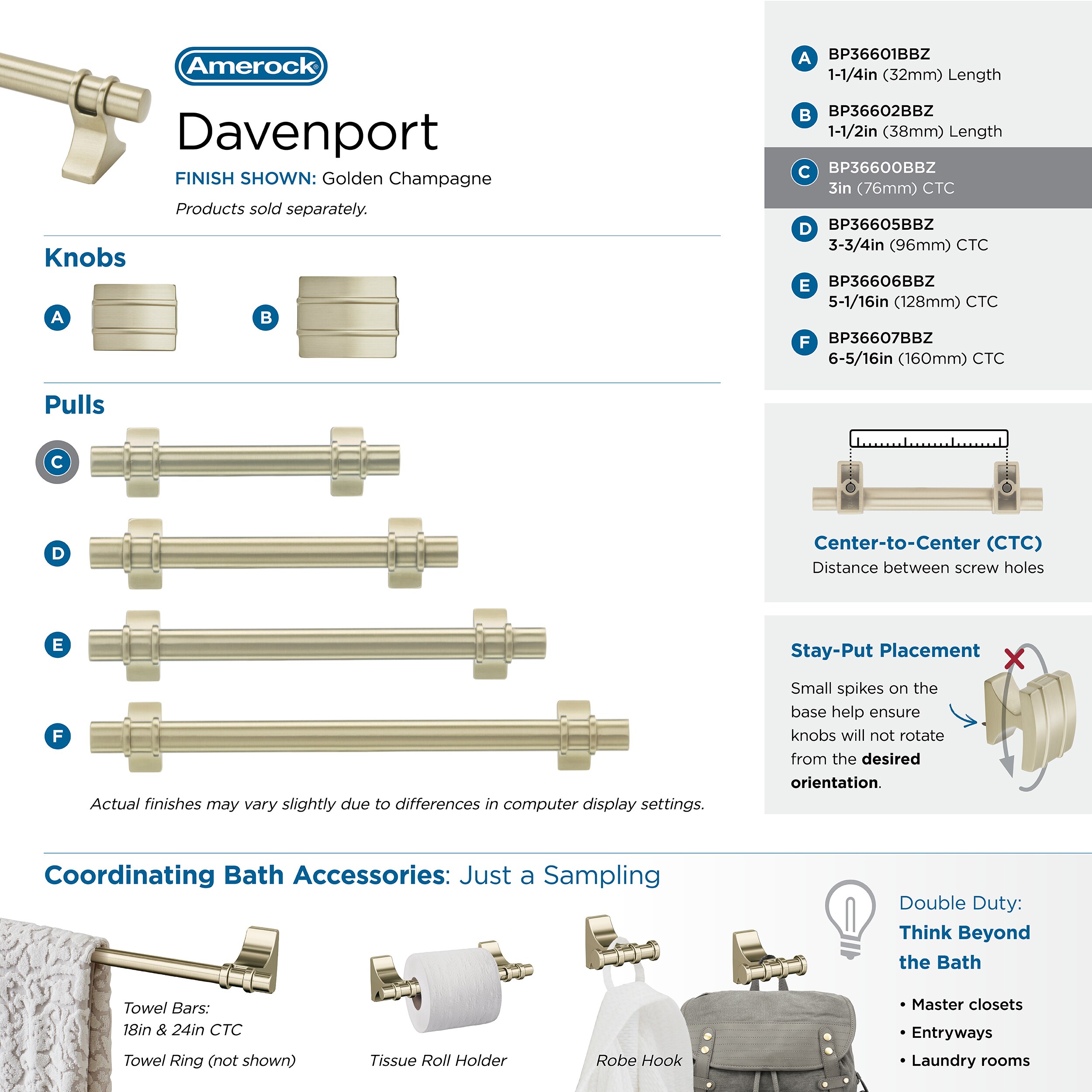 Amerock BP36600BBZ Cabinet-Pulls - View #7