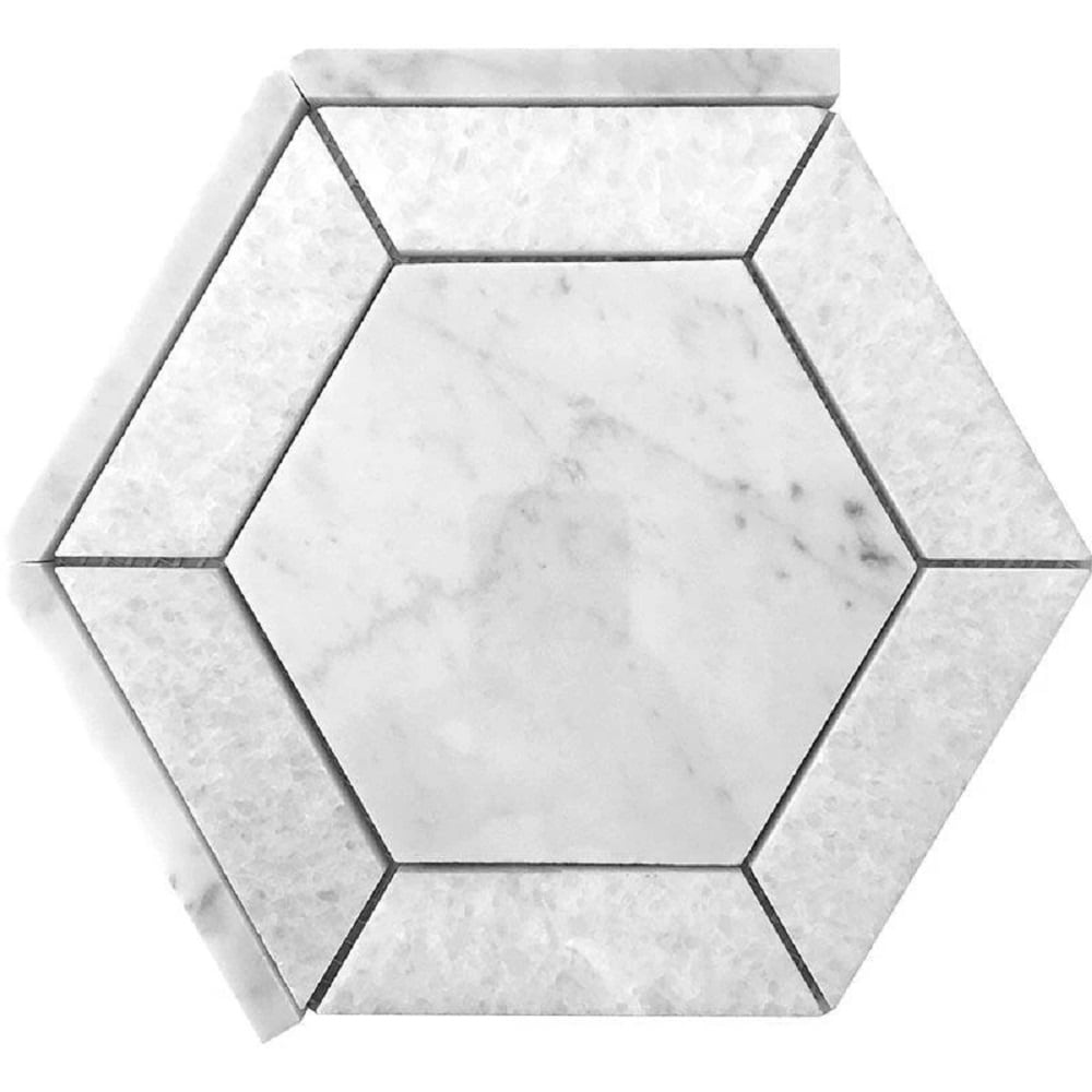 Apollo Tile (Sample) Athens White and Gray 8-in x 8-in Polished Marble Look Floor and Wall Tile