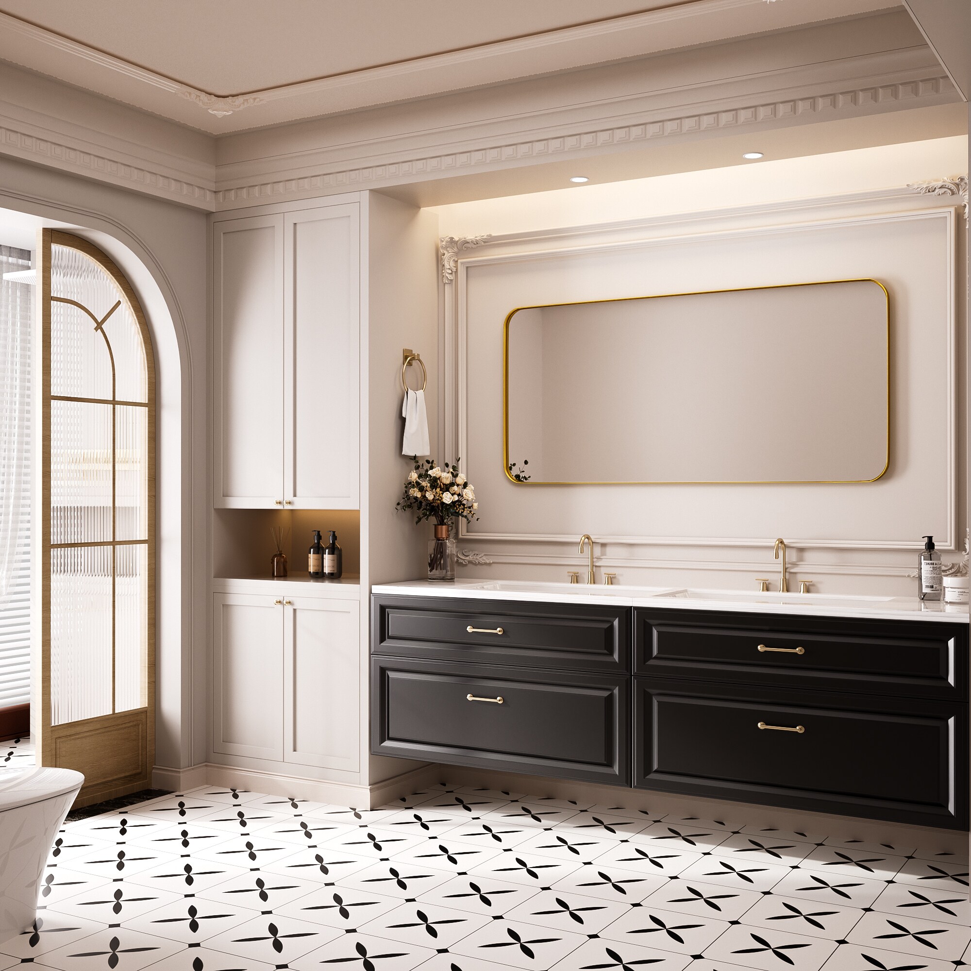 FurniFusion SF-Y-6028-G Decor-Mirrors - View #3