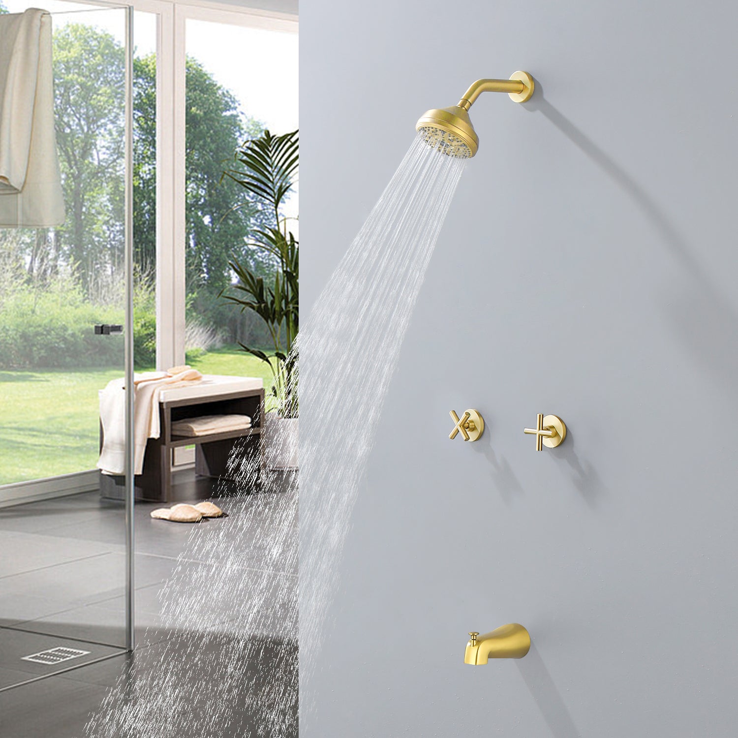 Boyel Living BL88068BG Tub-Shower-Faucets - View #3