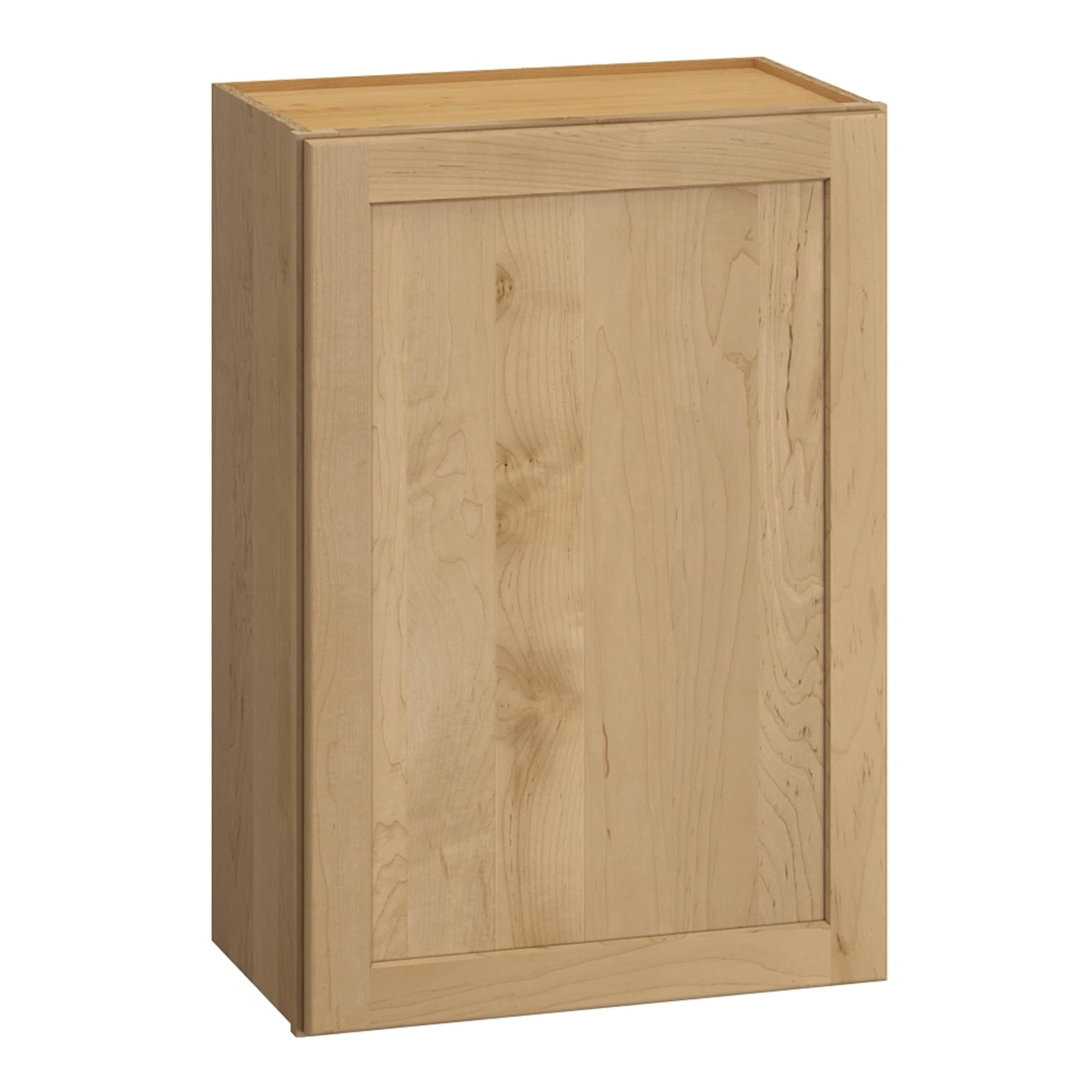 Diamond NOW Elm 21-in W x 30-in H x 12-in D Light Stain Wall Fully Assembled Cabinet Recessed Panel Shaker