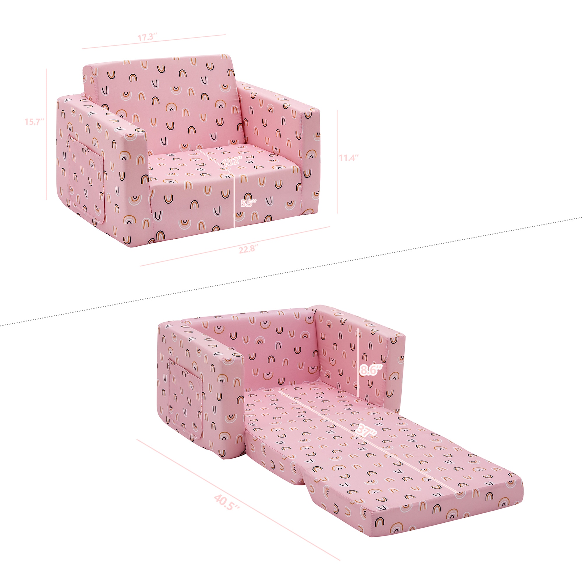 PEAK HOME FURNISHINGS 960138-PR Kids-Chairs - View #7