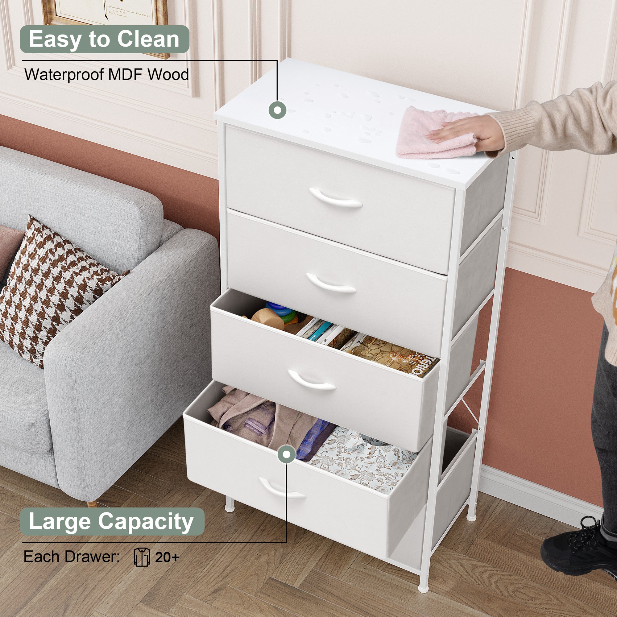 CloudFly CL-HD017WHT dressers - View #8