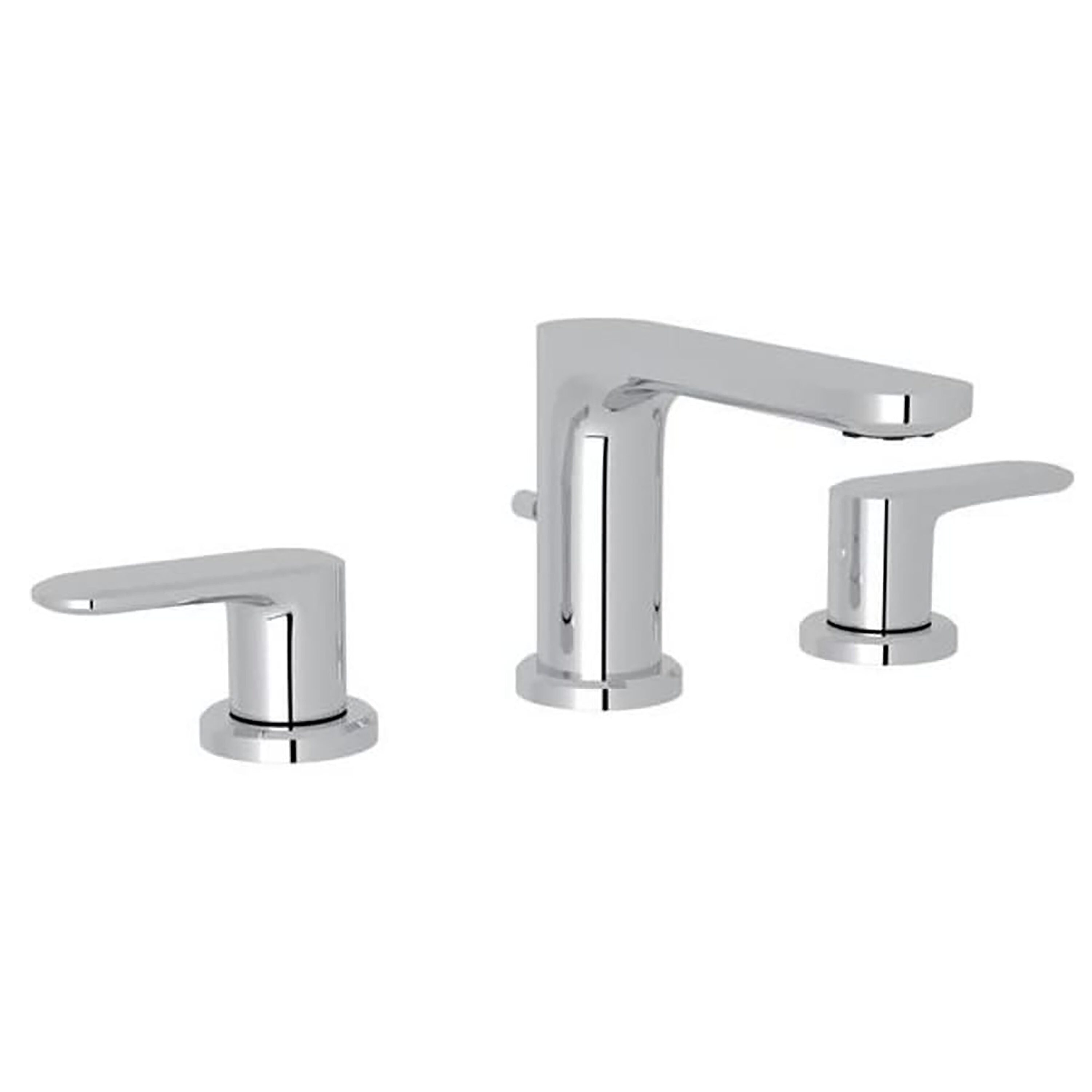Meda Polished Chrome Modern Widespread Lavatory Faucet