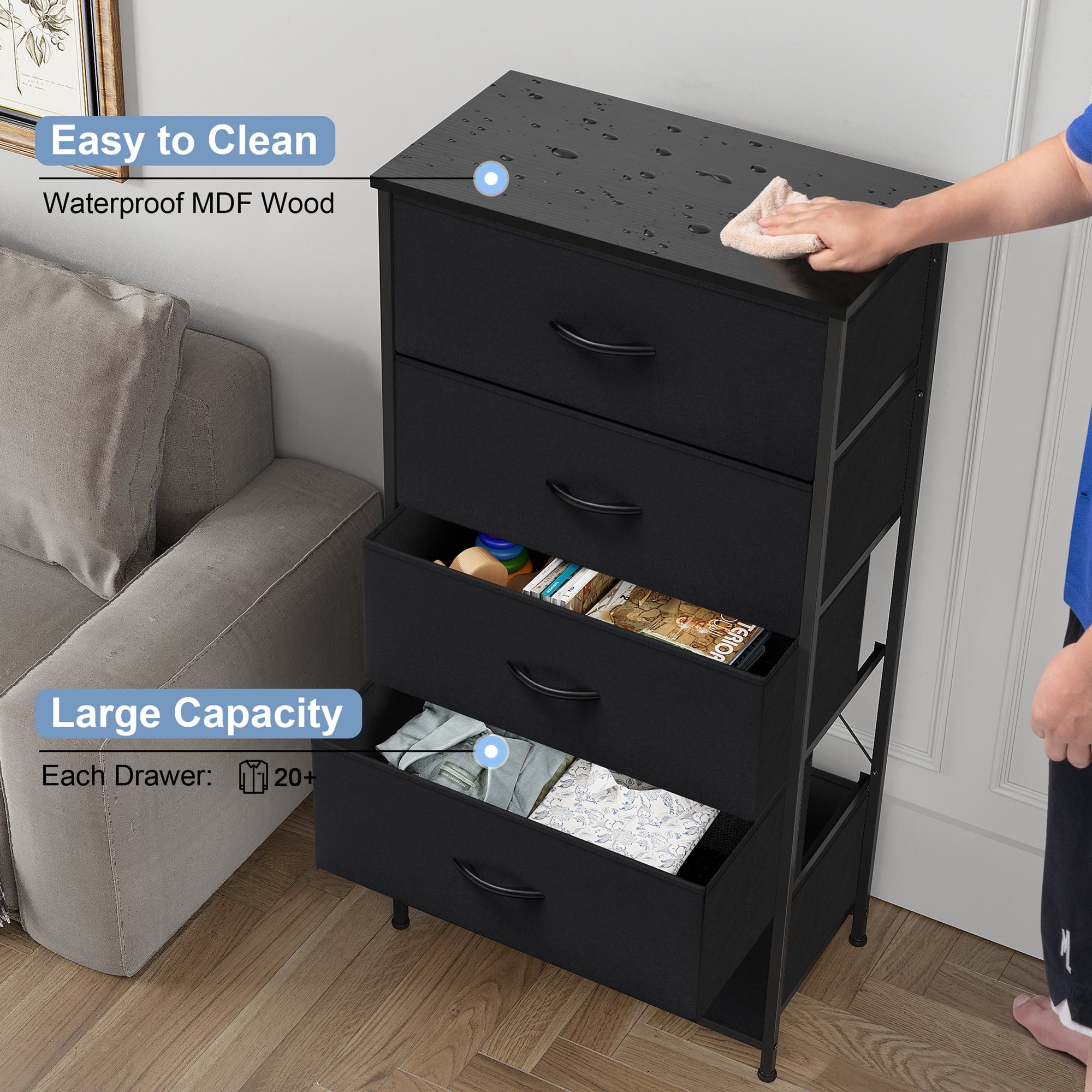 CloudFly CL-HD017BLK dressers - View #8