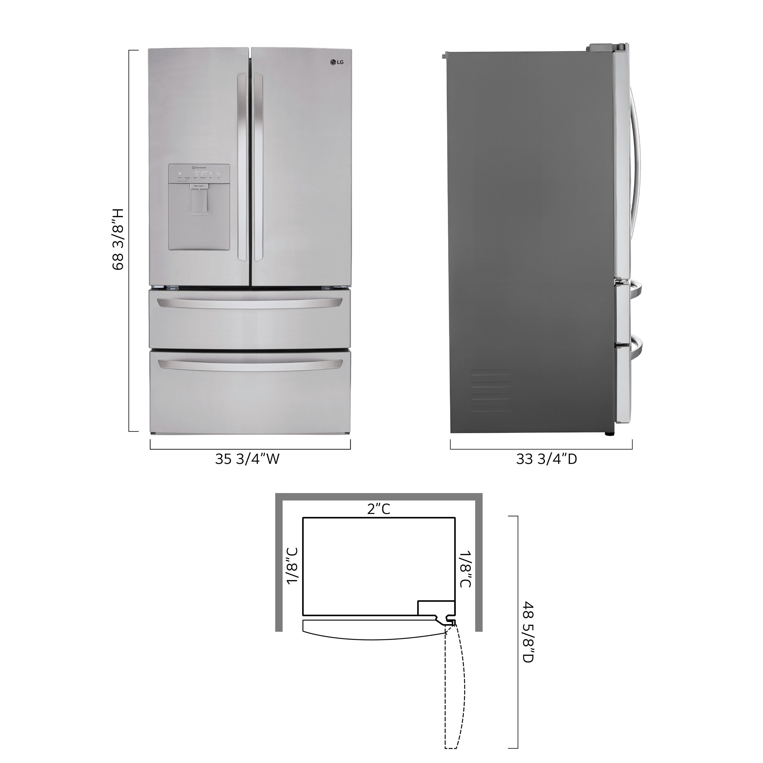 LG LRMWS2906S French-Door-Refrigerators - View #10