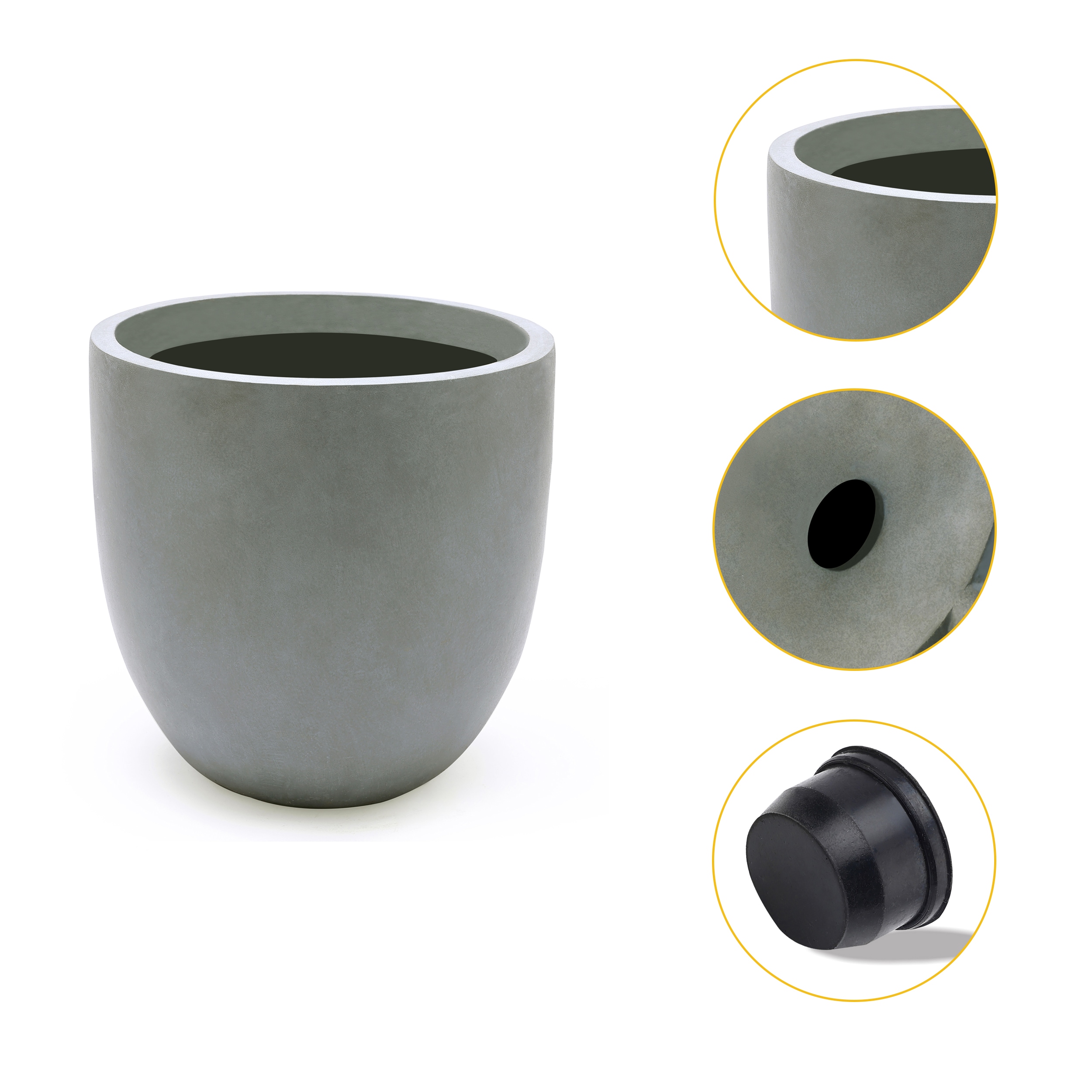 LuxenHome WH034-LGY Planter-Window-Box - View #10