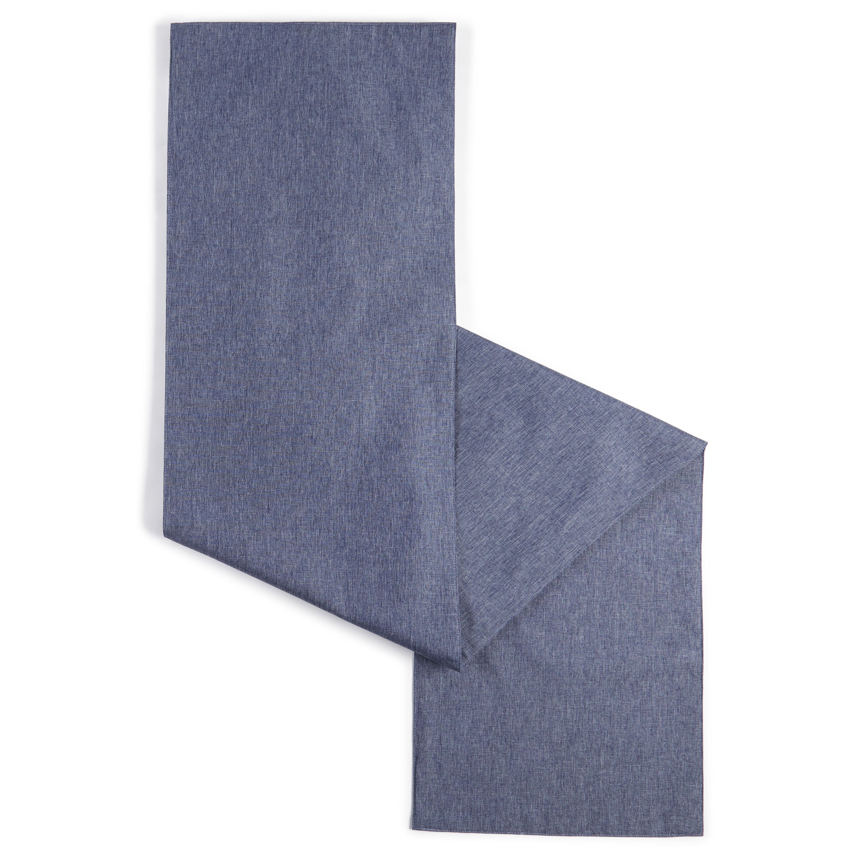 Town & Country Living RN006380TDECA1 030 Denim Polyester Rectangle Table runner